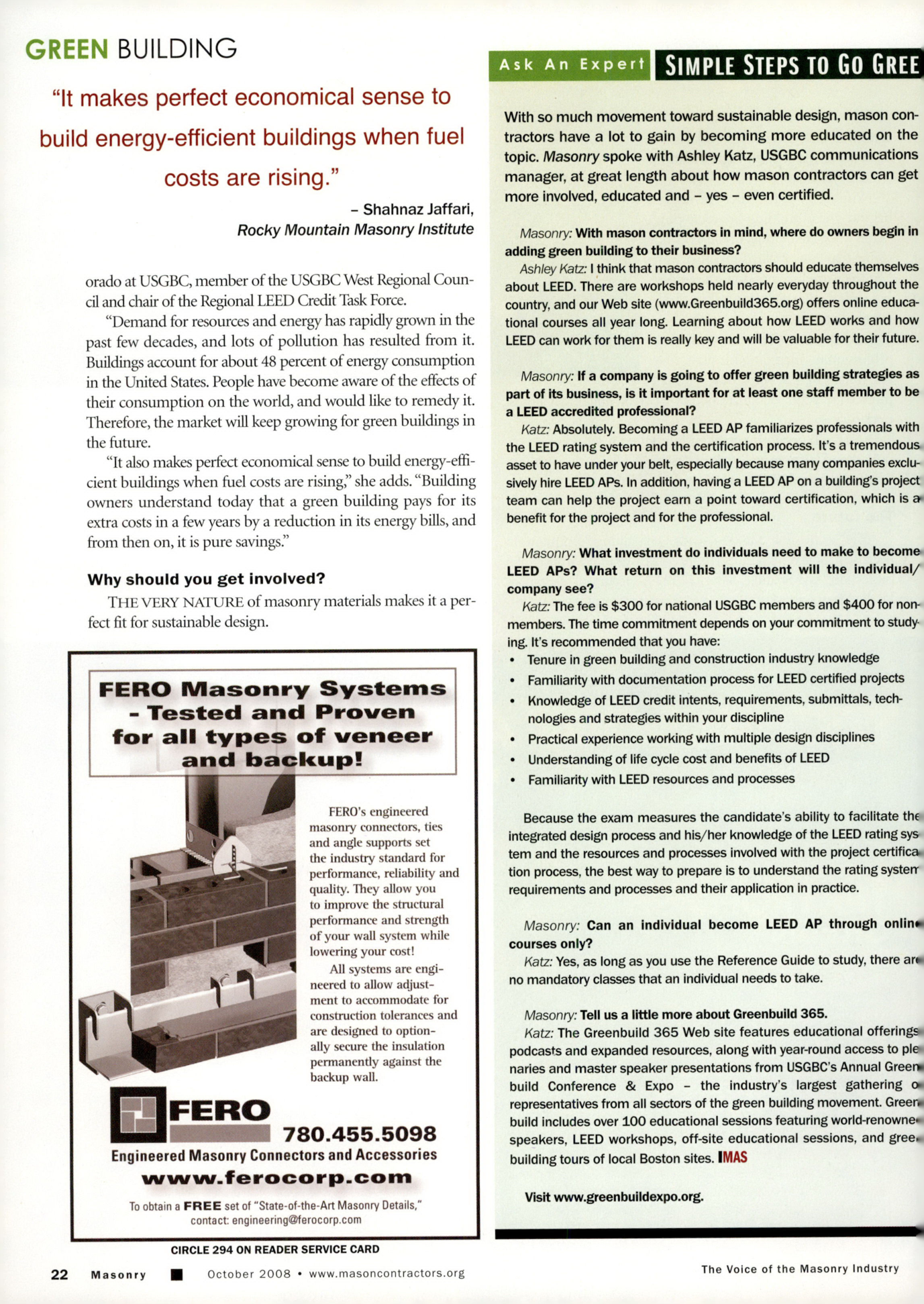 Masonry Magazine October 2008 Page. 24