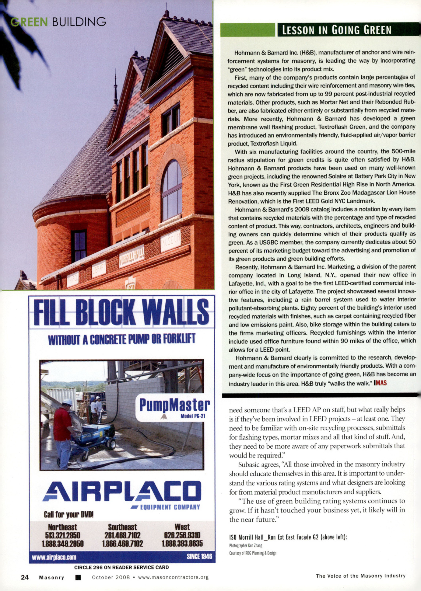 Masonry Magazine October 2008 Page. 26