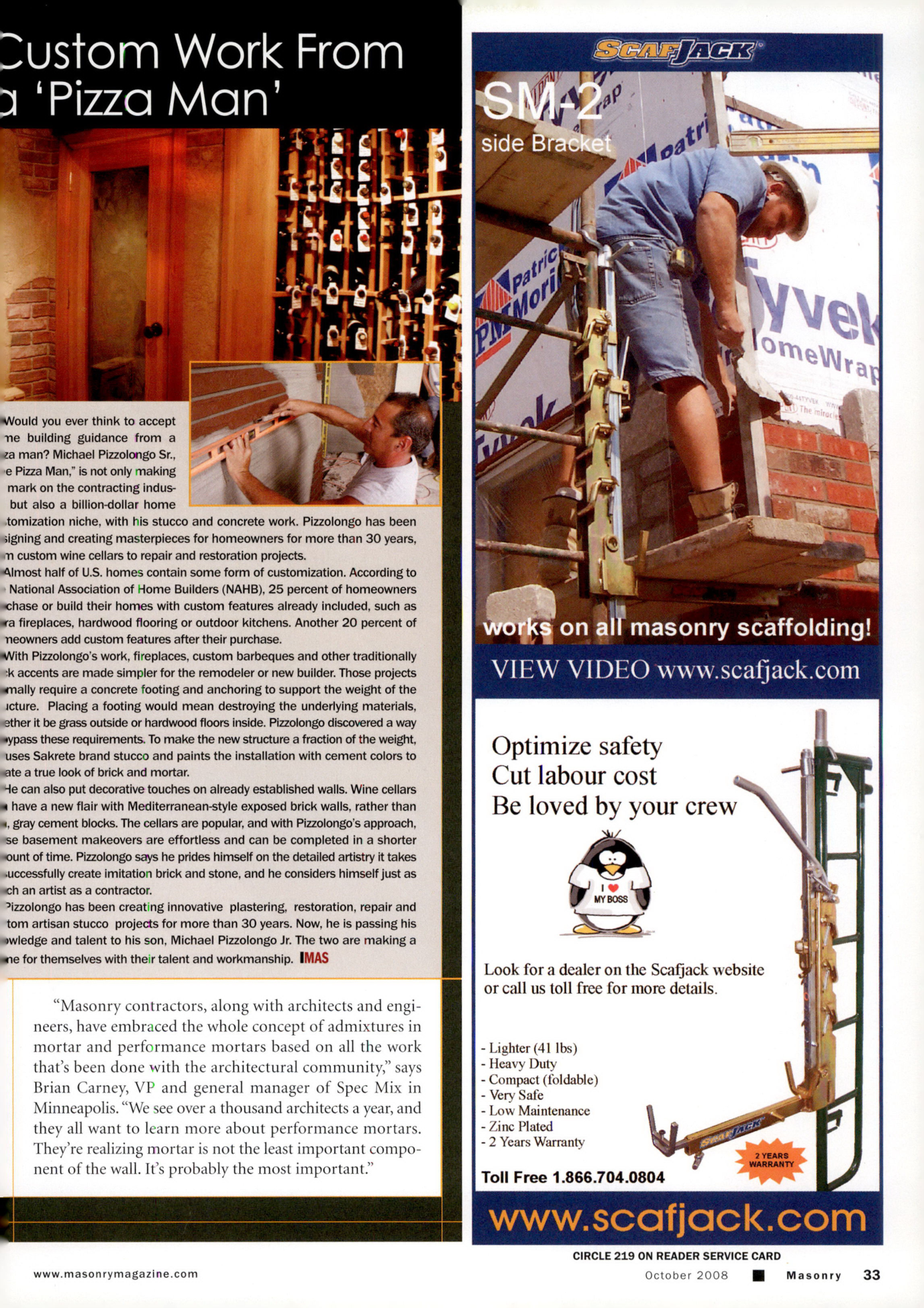 Masonry Magazine October 2008 Page. 35