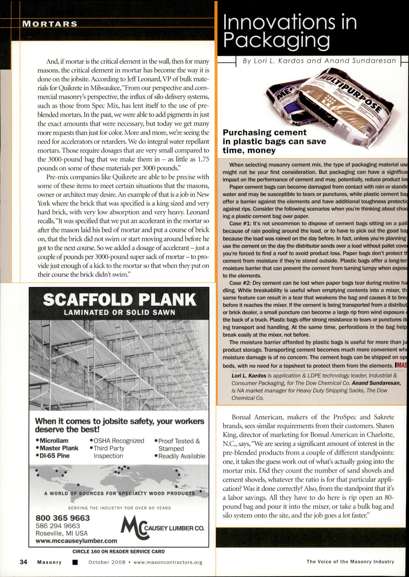 Masonry Magazine October 2008 Page. 36