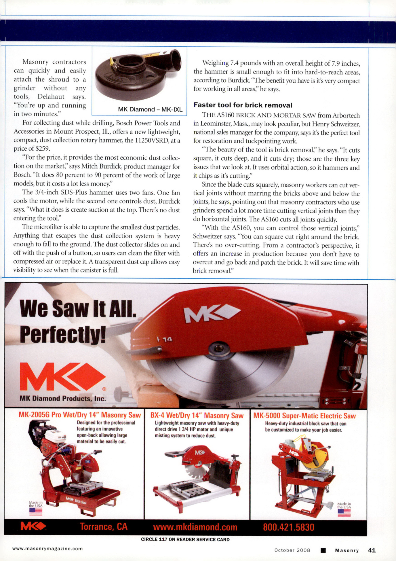 Masonry Magazine October 2008 Page. 43