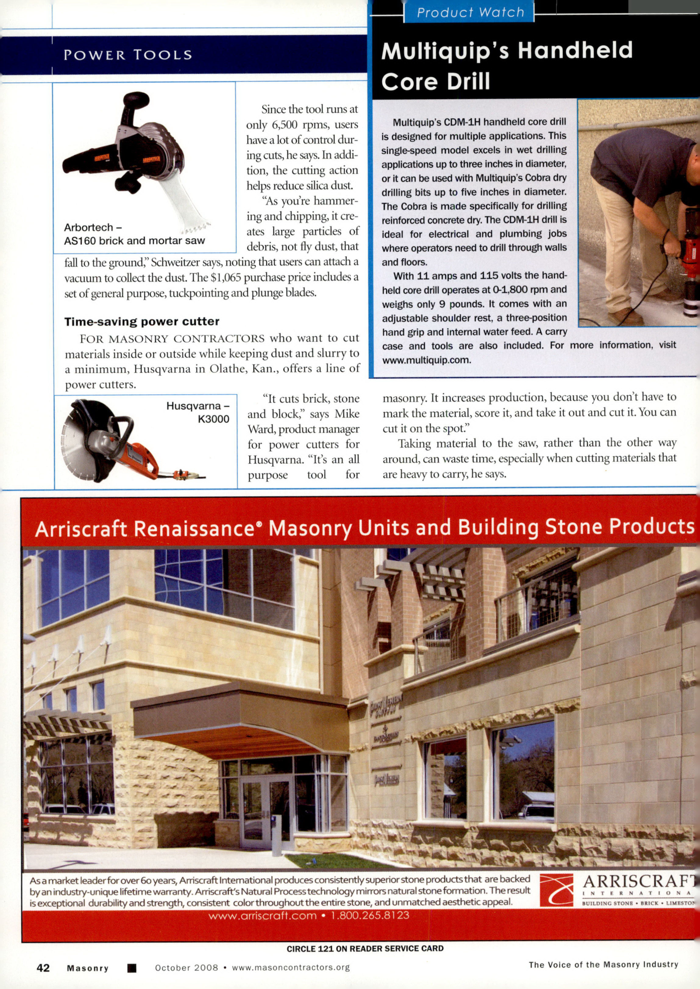 Masonry Magazine October 2008 Page. 44