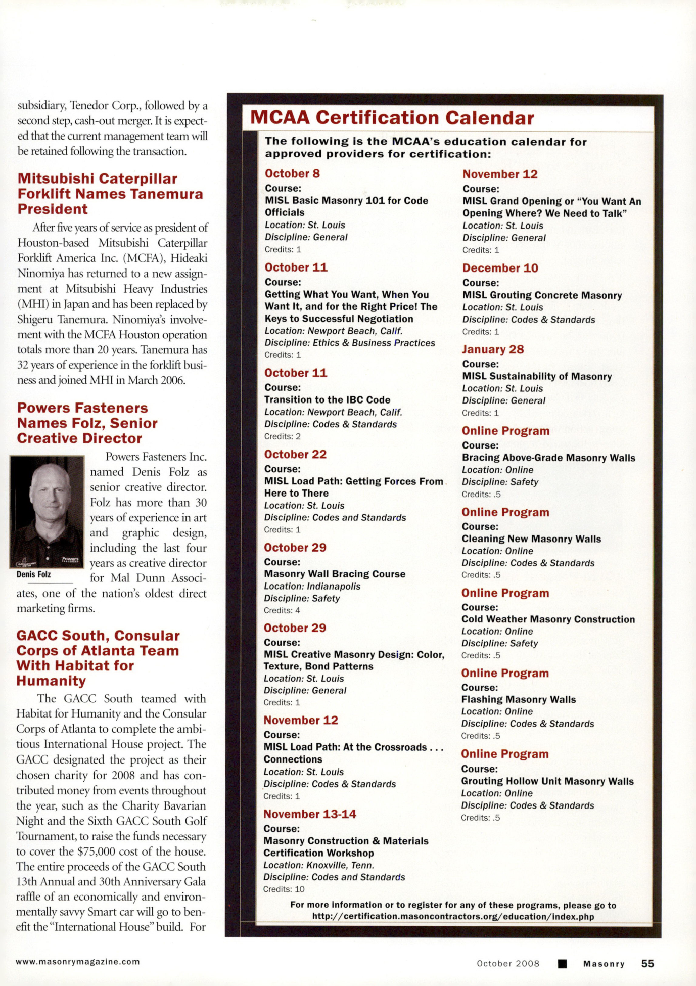 Masonry Magazine October 2008 Page. 57