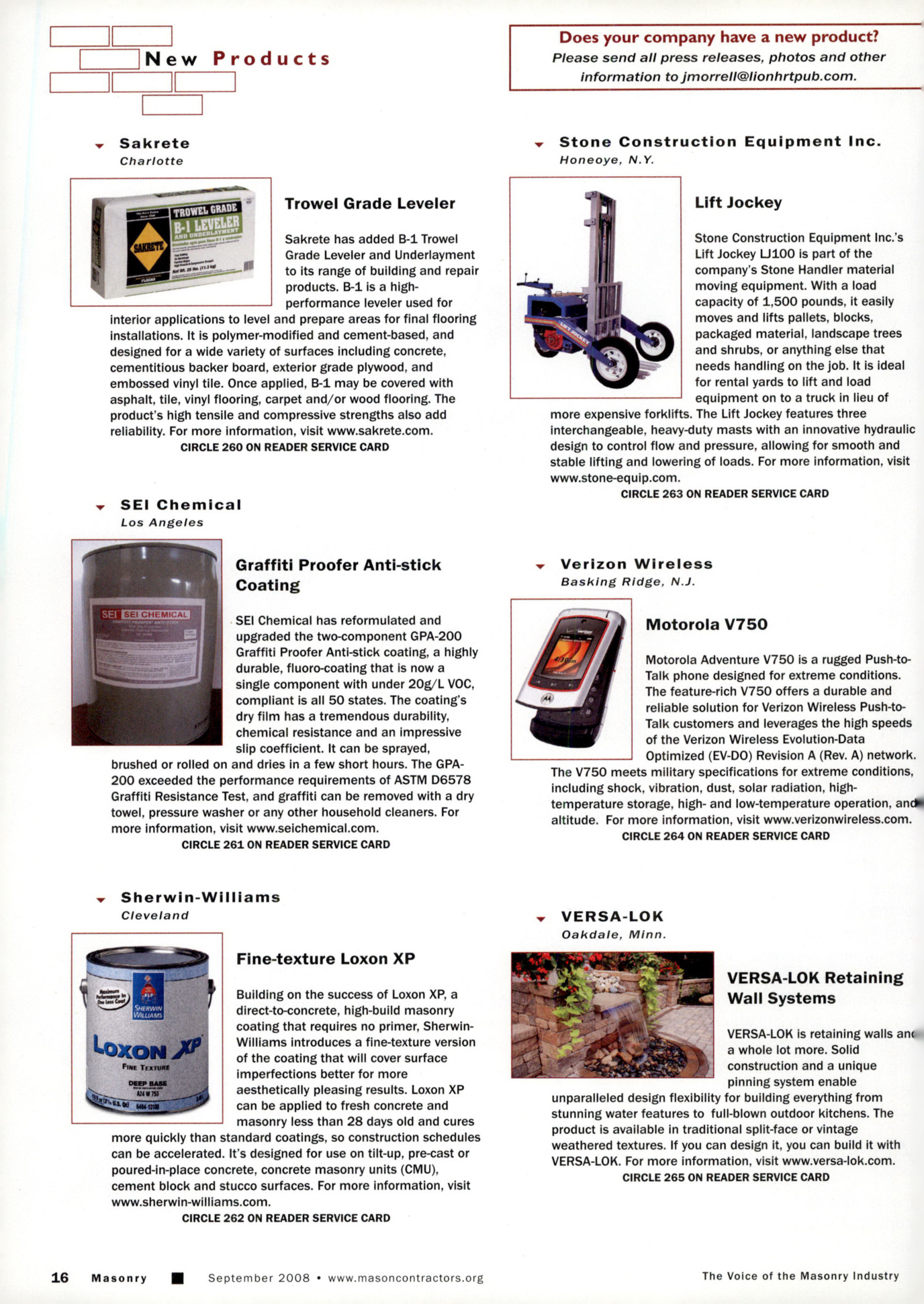 Masonry Magazine September 2008 Page. 18