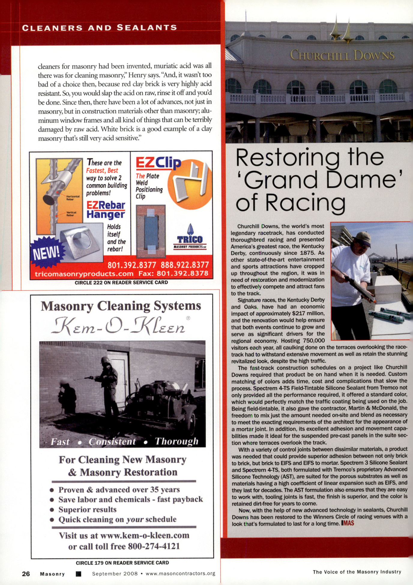 Masonry Magazine September 2008 Page. 28