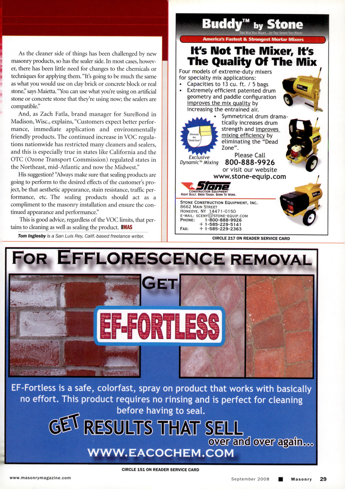 Masonry Magazine September 2008 Page. 31