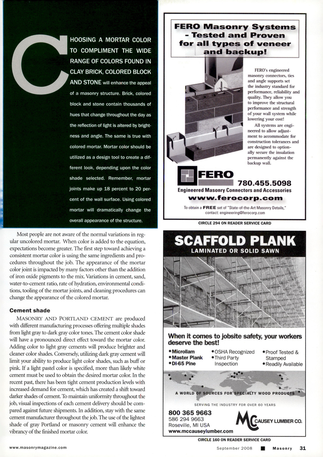 Masonry Magazine September 2008 Page. 33