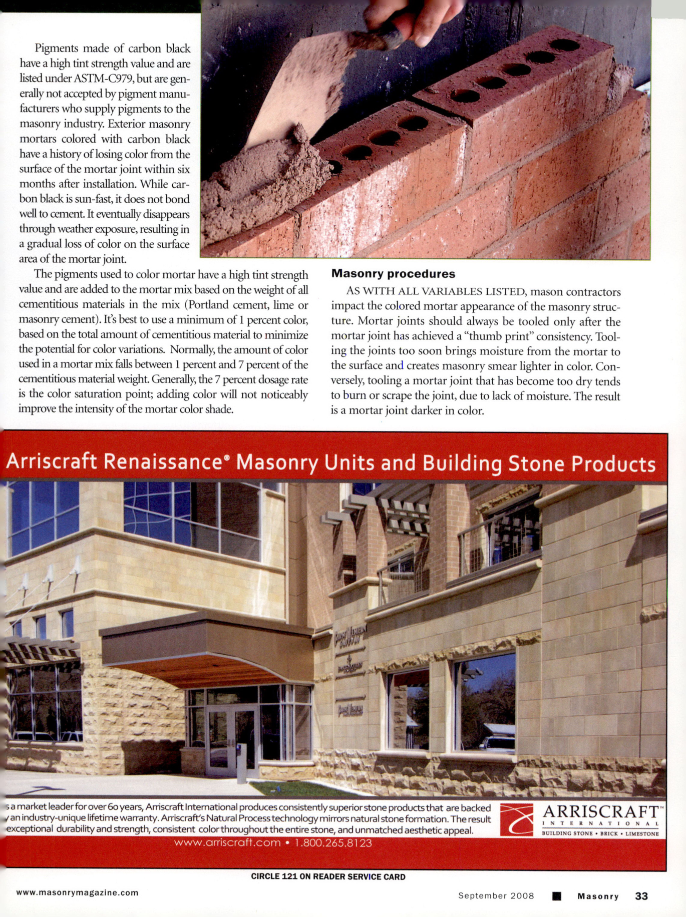 Masonry Magazine September 2008 Page. 35