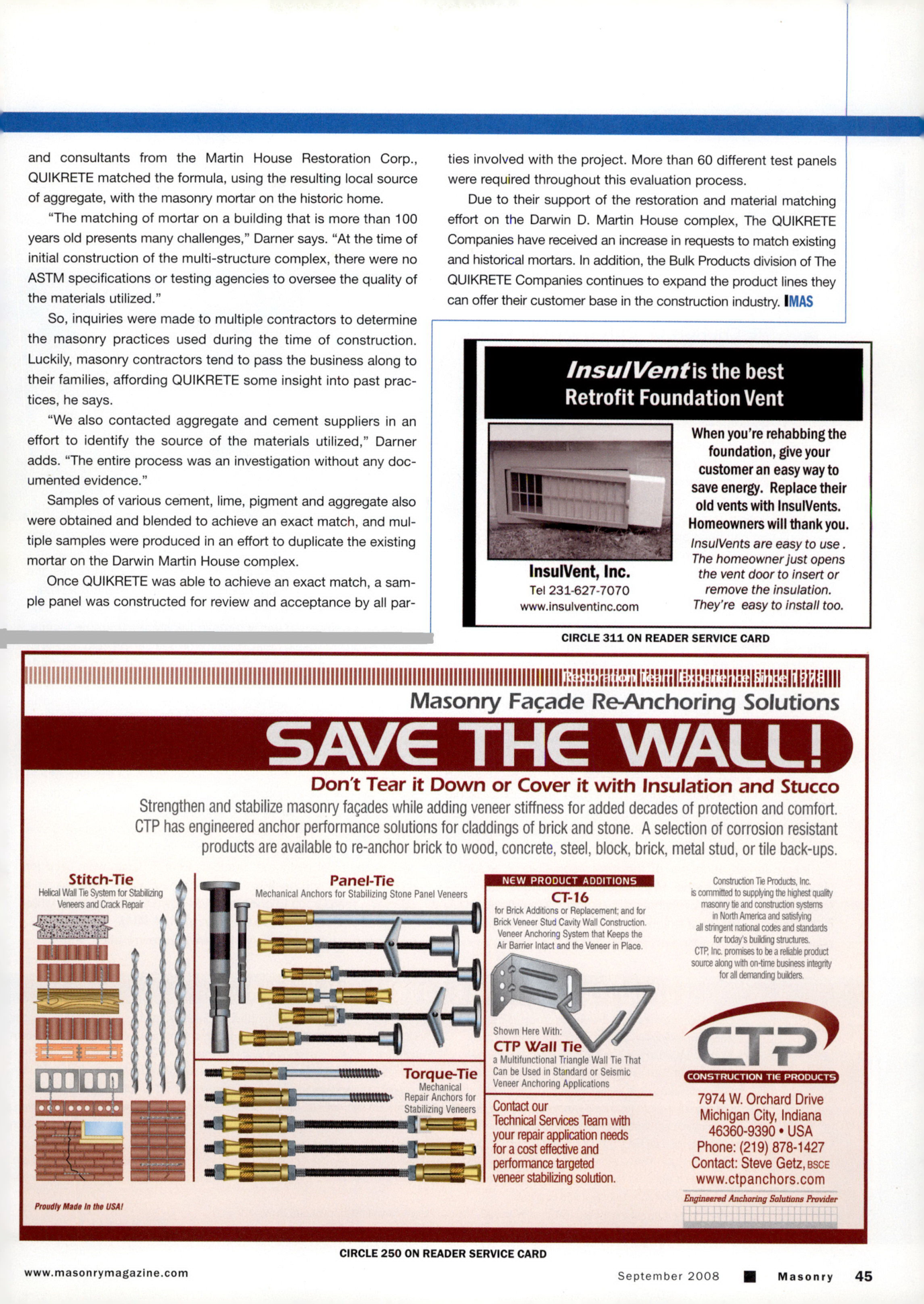 Masonry Magazine September 2008 Page. 47