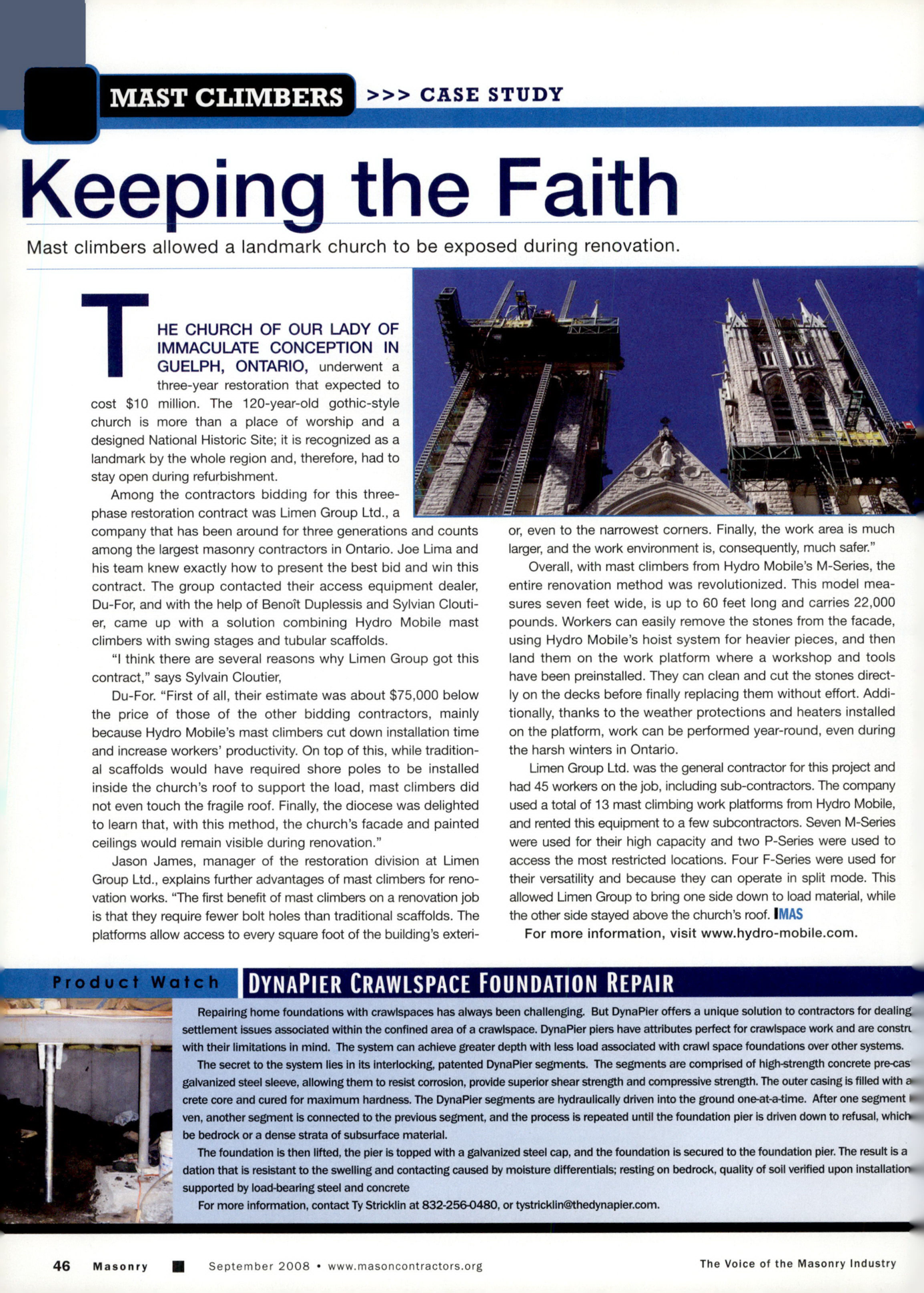 Masonry Magazine September 2008 Page. 48