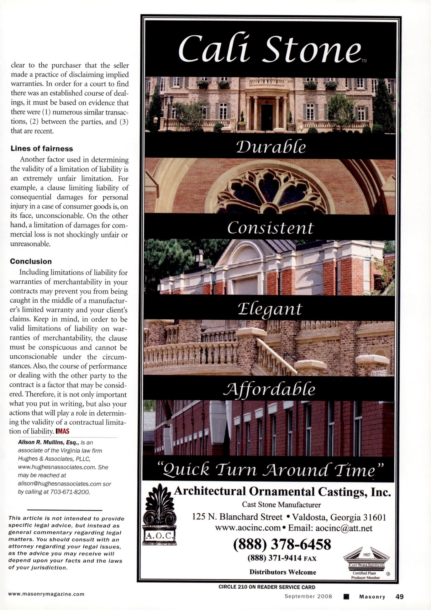 Masonry Magazine September 2008 Page. 51