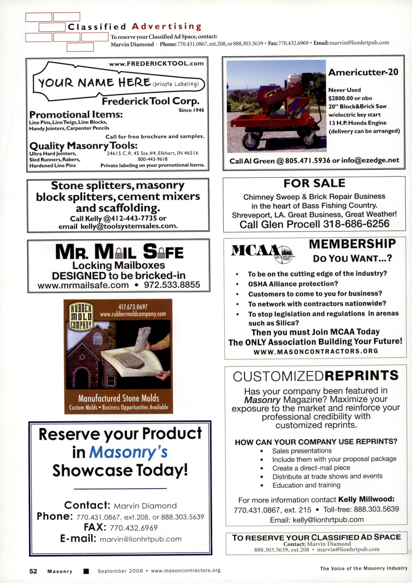 Masonry Magazine September 2008 Page. 54