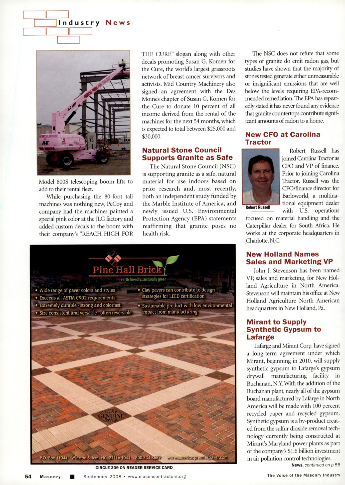 Masonry Magazine September 2008 Page. 56