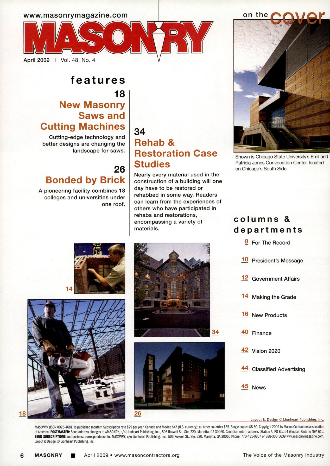 Masonry Magazine April 2009 Page. 8