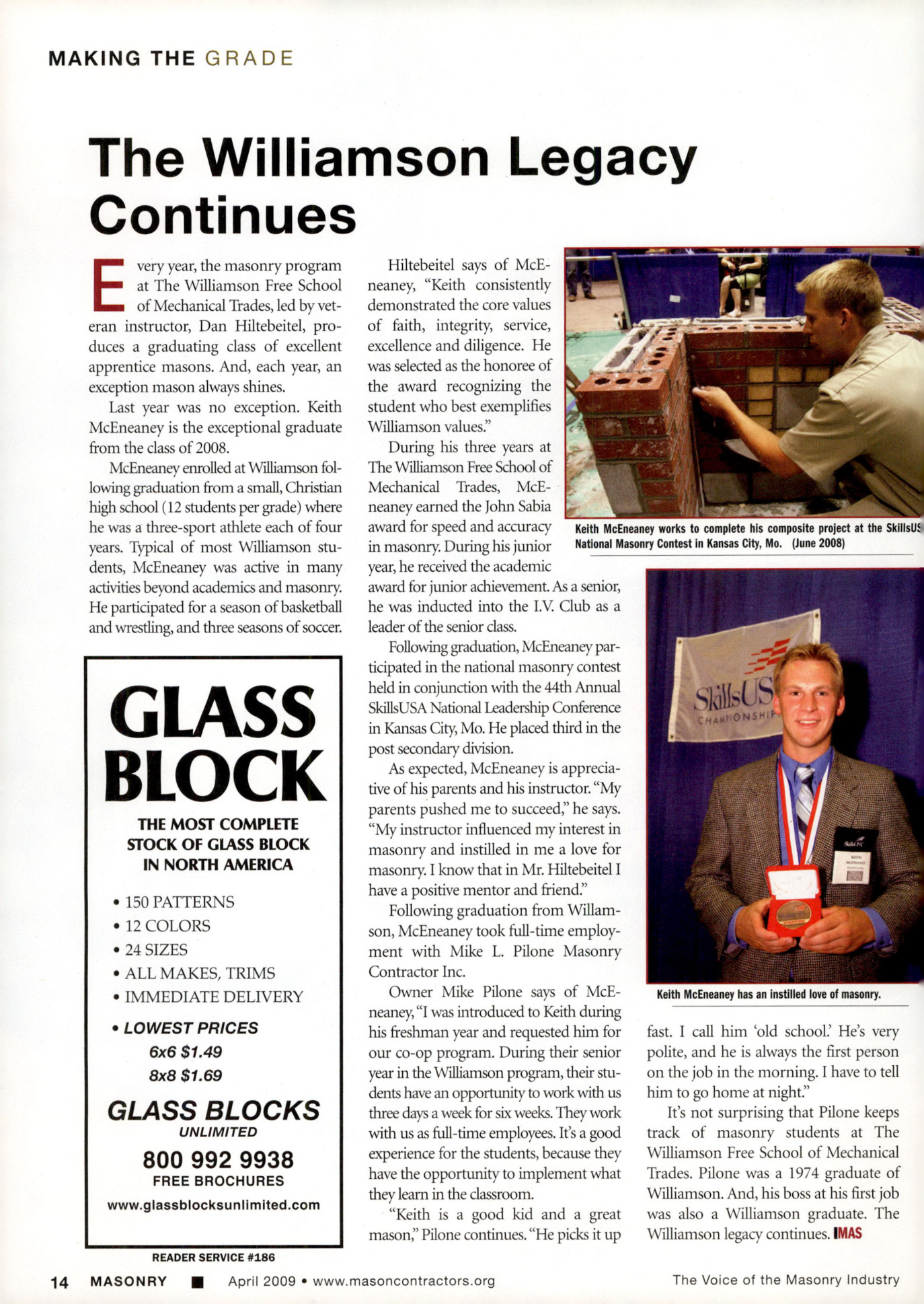 Masonry Magazine April 2009 Page. 16