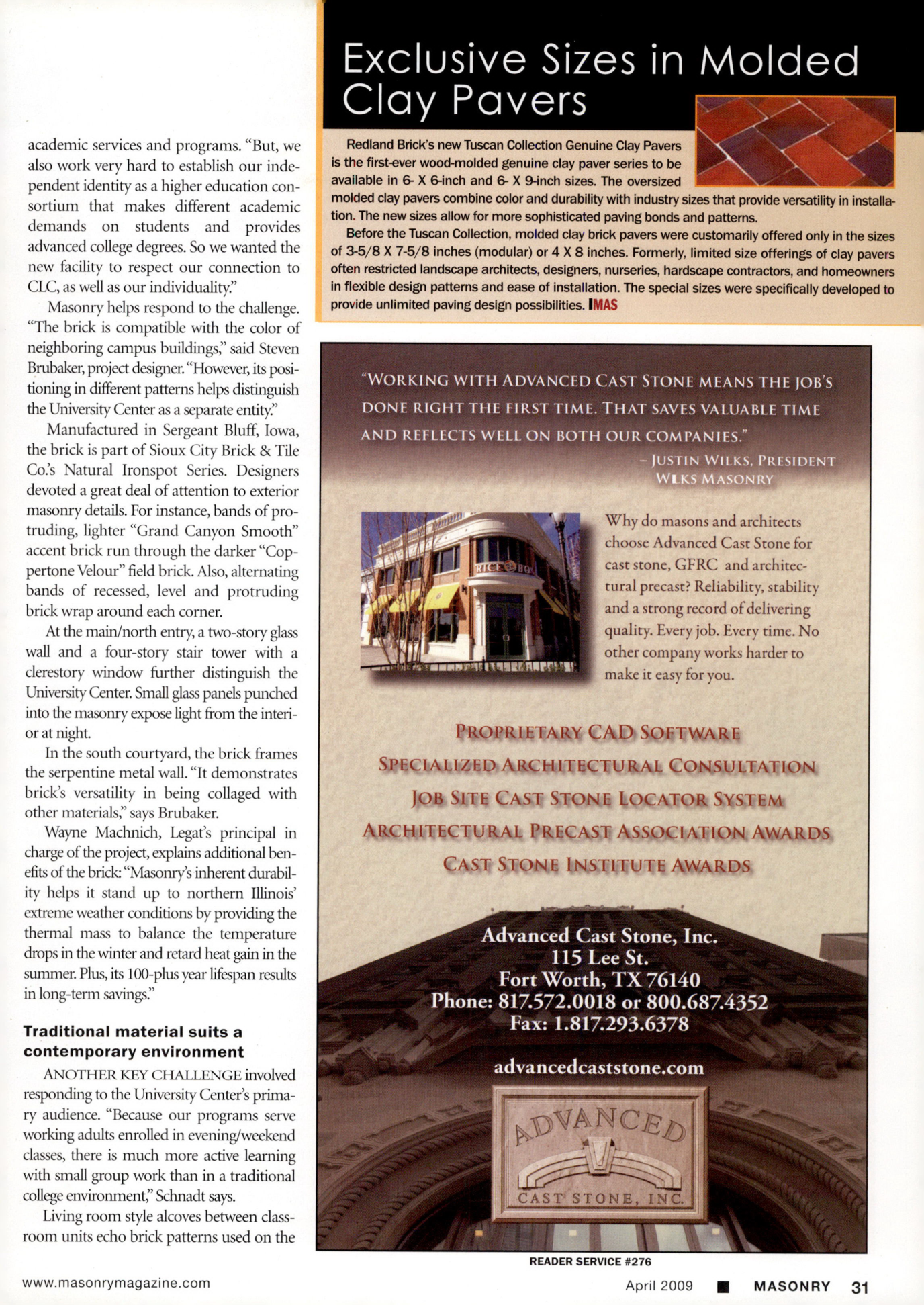 Masonry Magazine April 2009 Page. 33