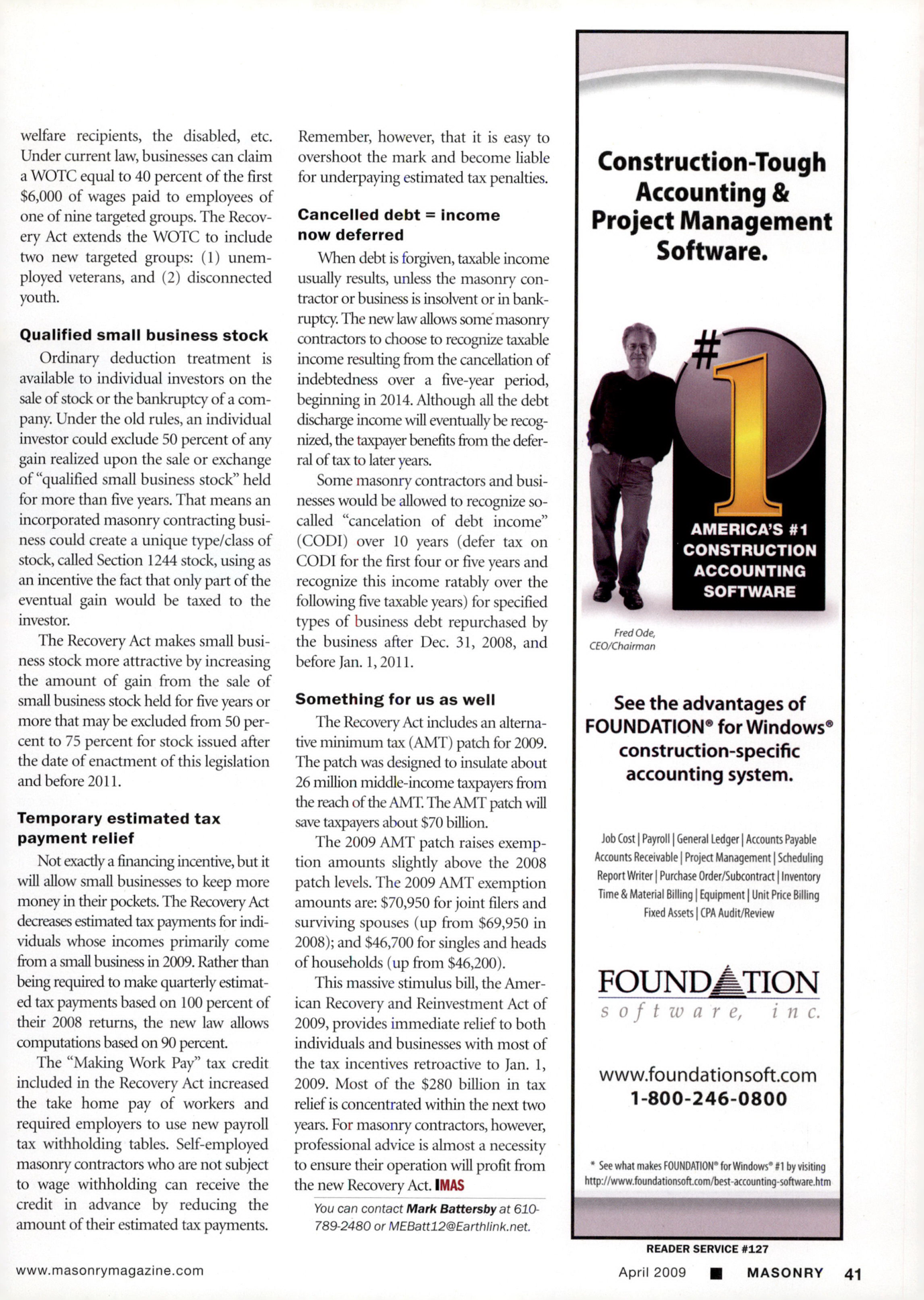 Masonry Magazine April 2009 Page. 43