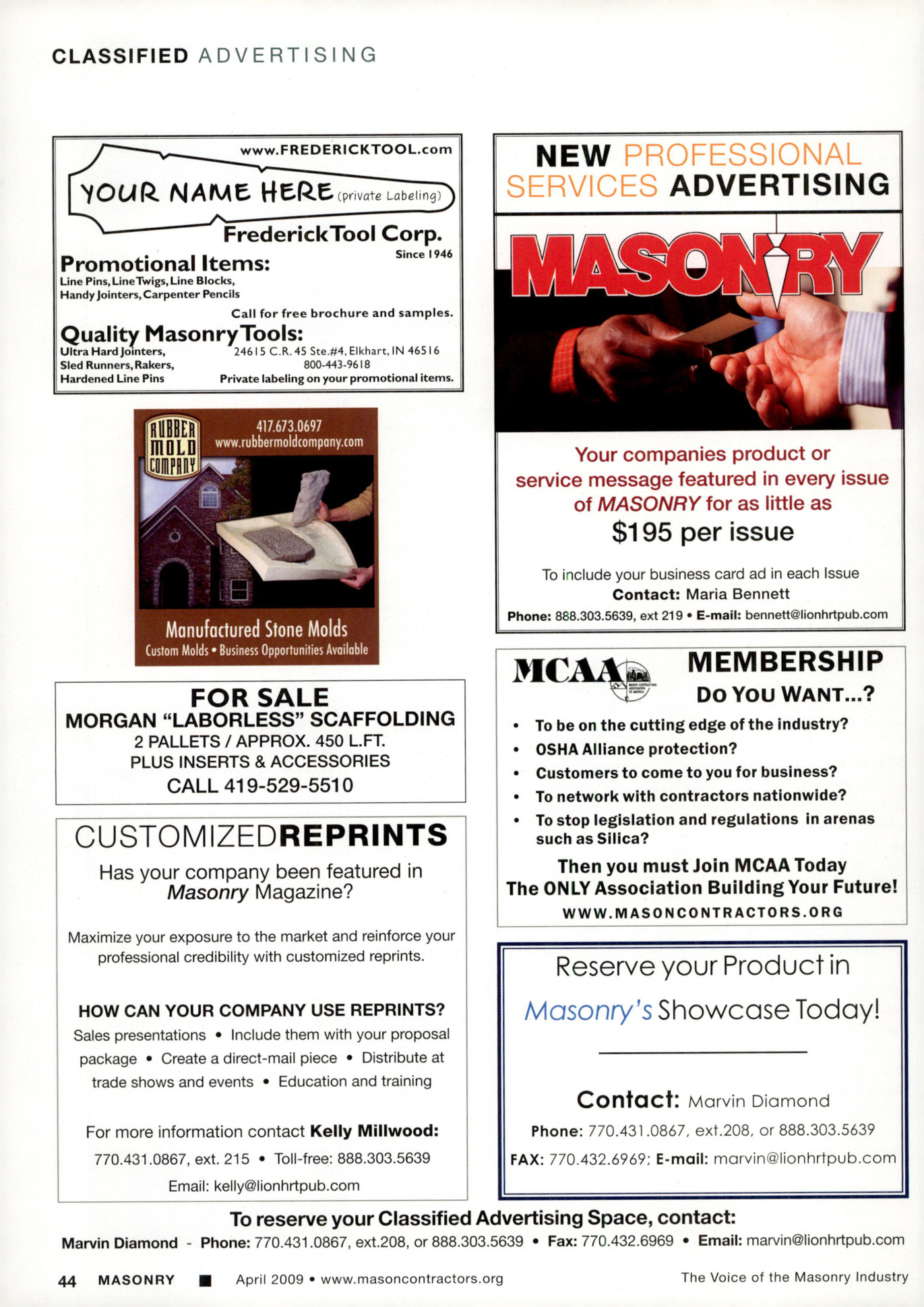 Masonry Magazine April 2009 Page. 46