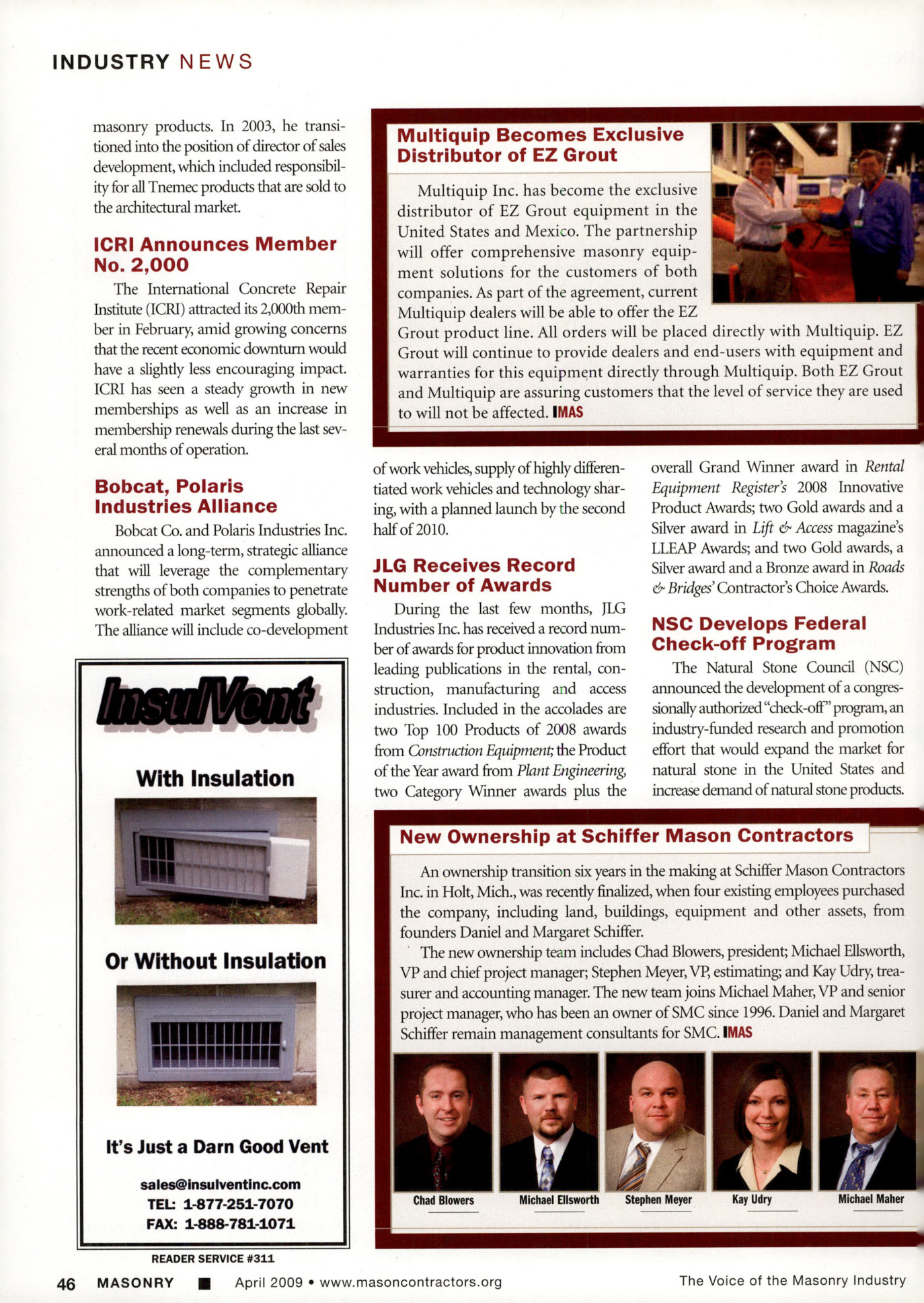 Masonry Magazine April 2009 Page. 48