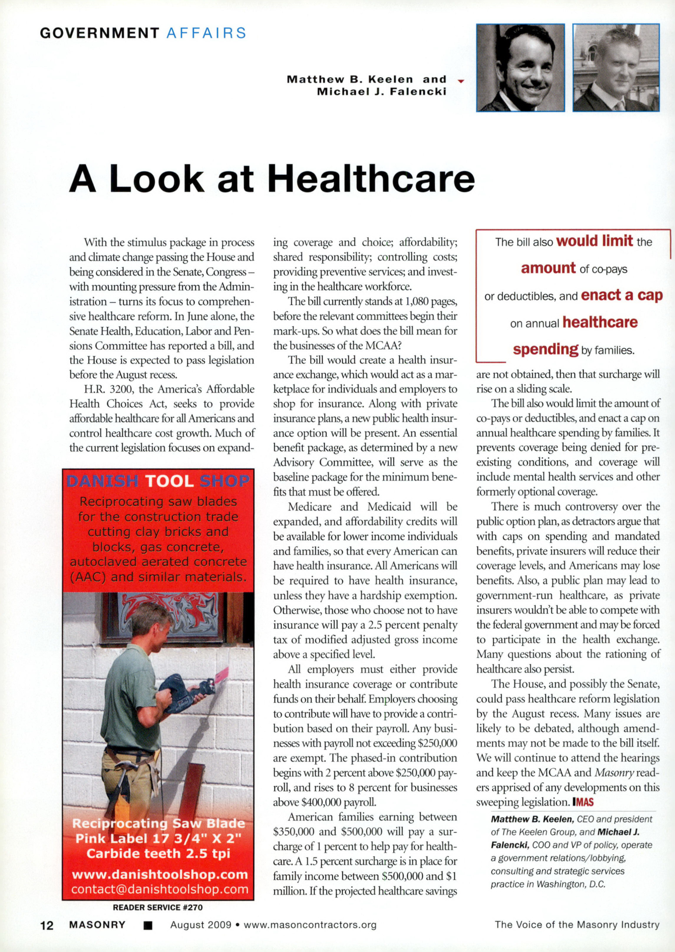 Masonry Magazine August 2009 Page. 14
