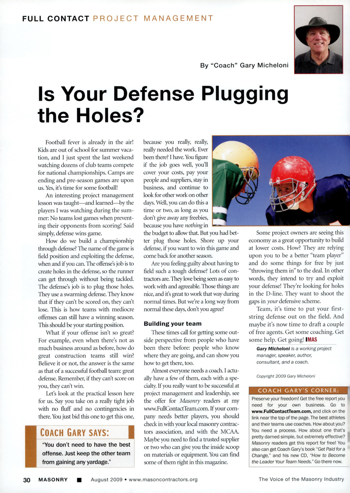 Masonry Magazine August 2009 Page. 32