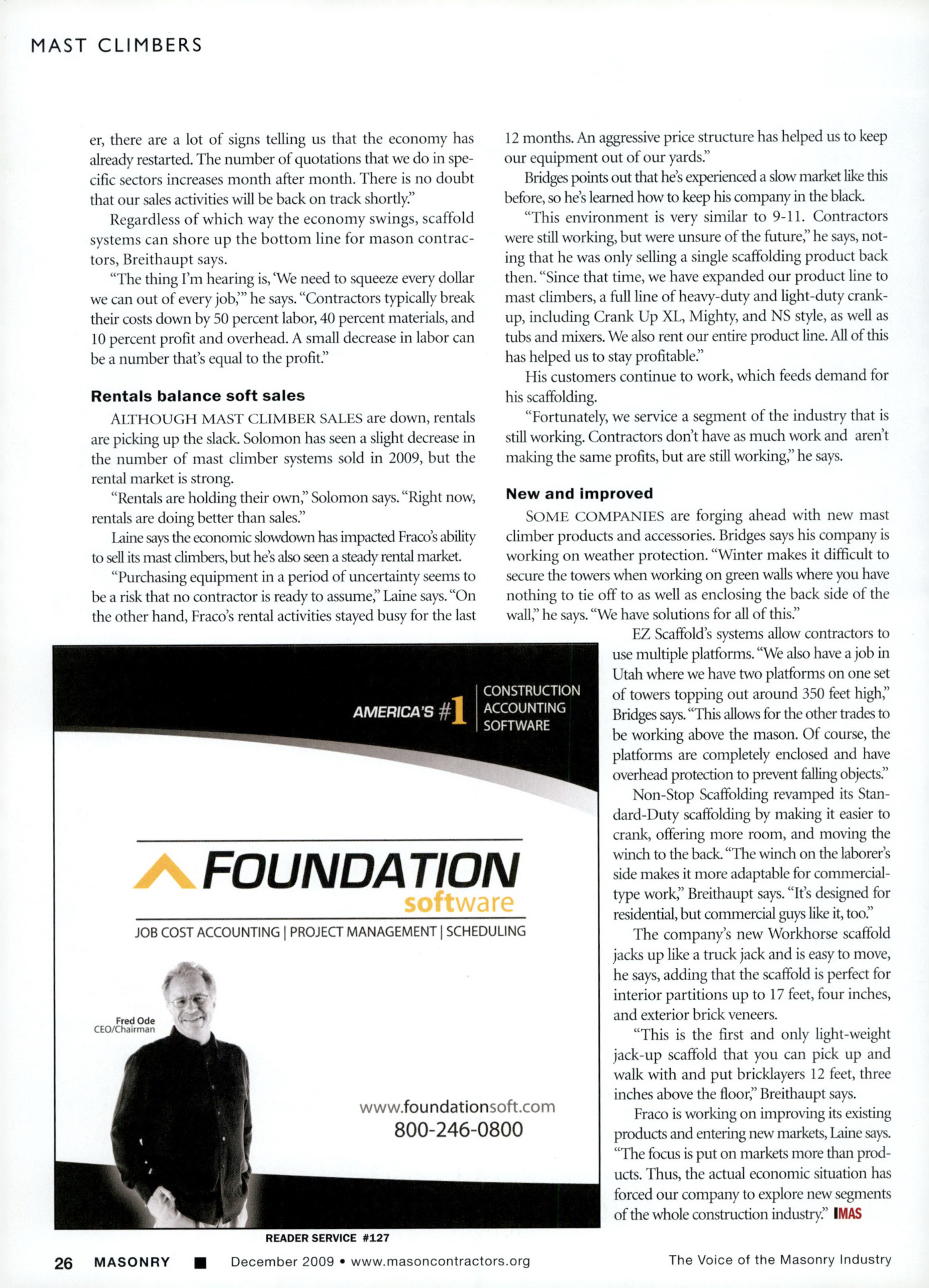 Masonry Magazine December 2009 Page. 28