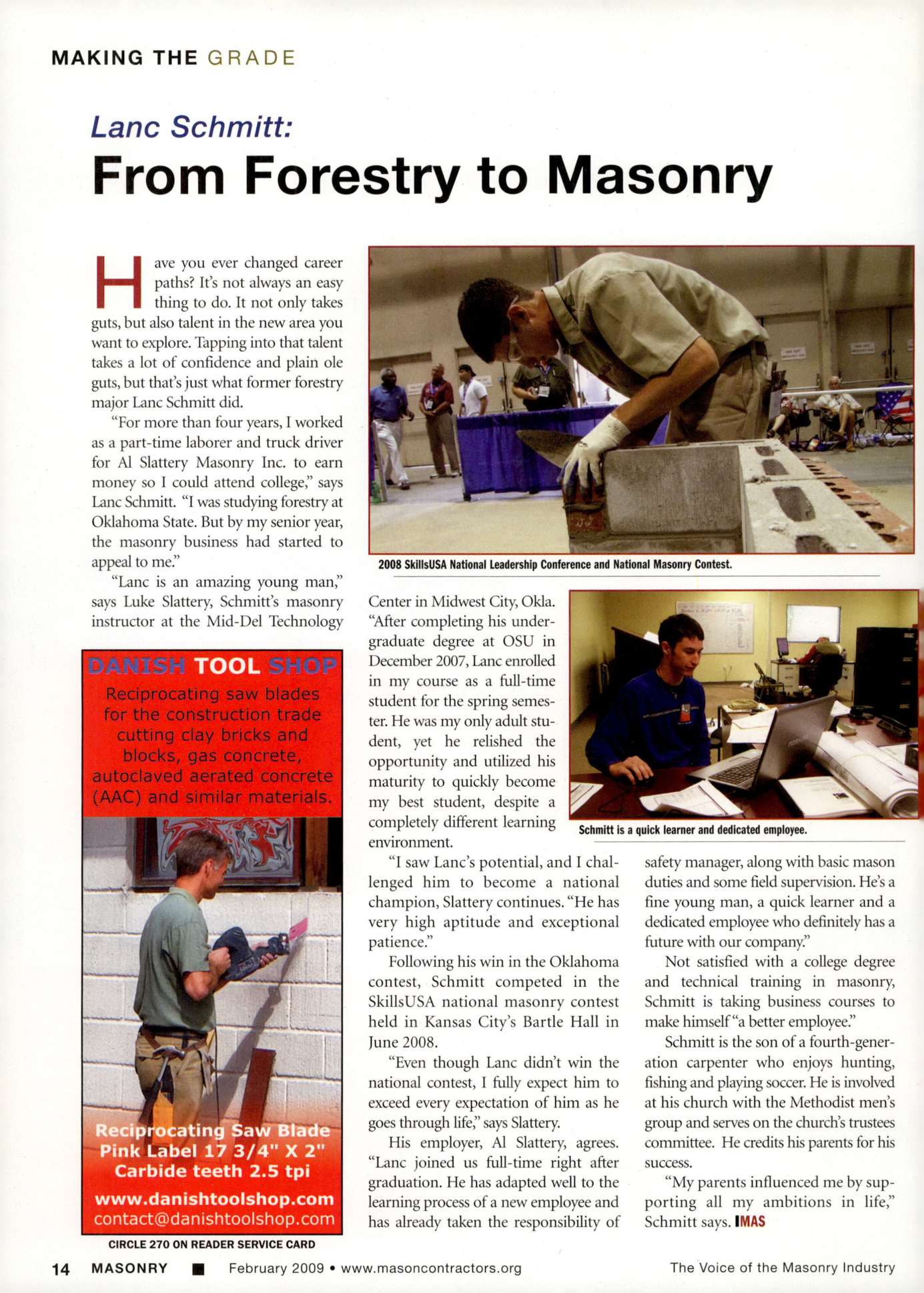 Masonry Magazine February 2009 Page. 16