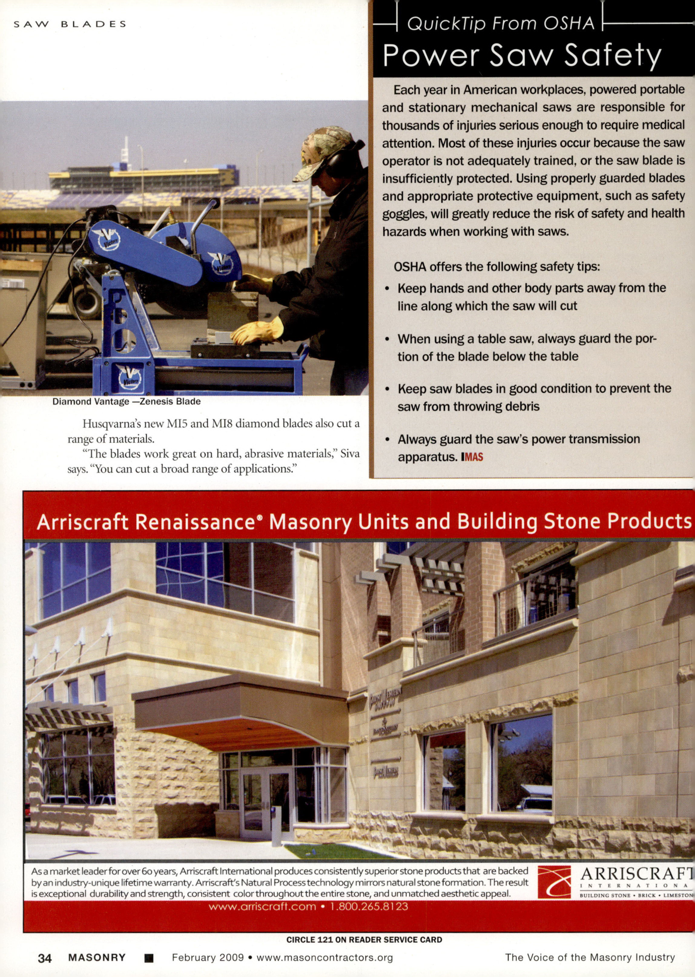 Masonry Magazine February 2009 Page. 36