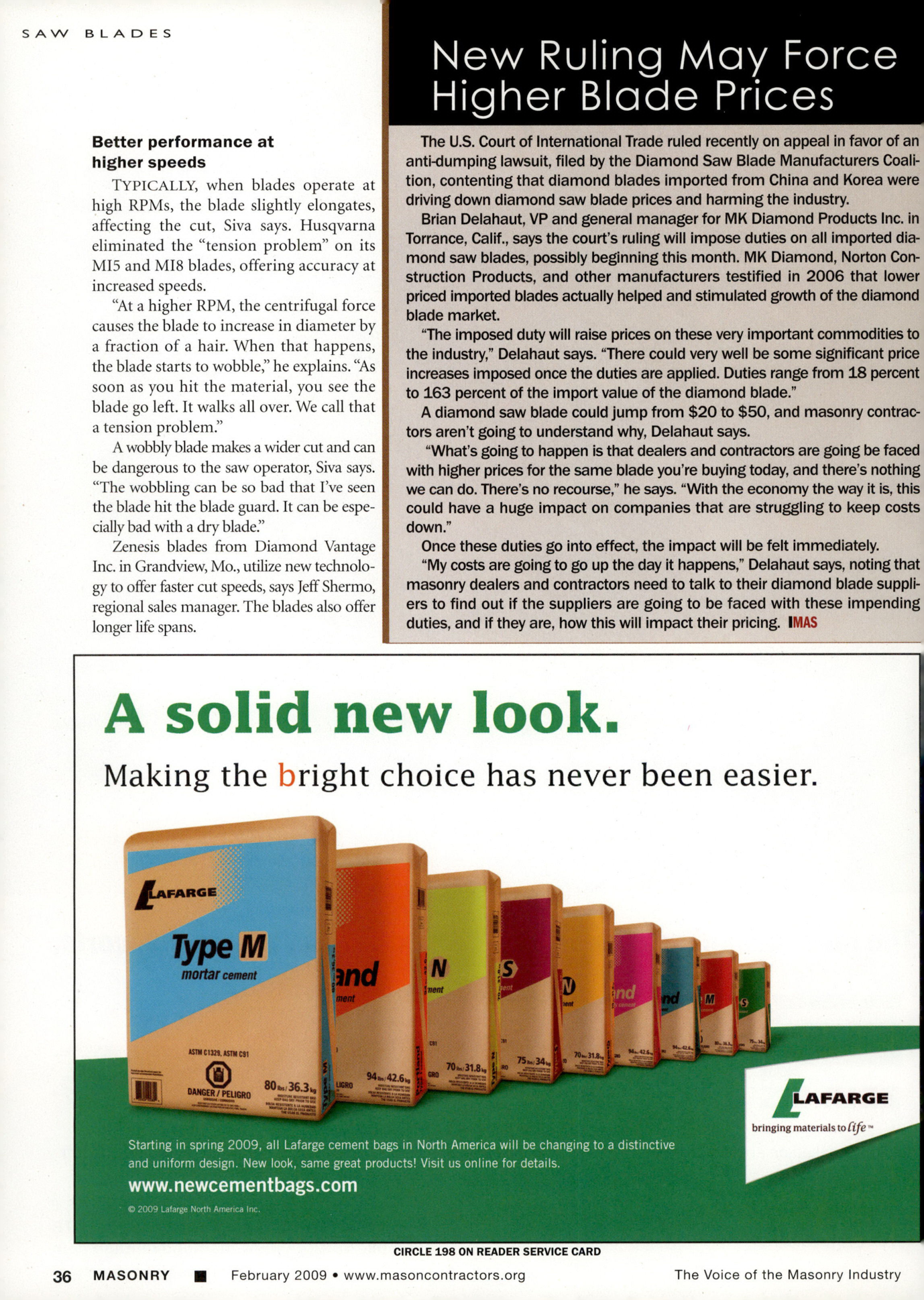 Masonry Magazine February 2009 Page. 38