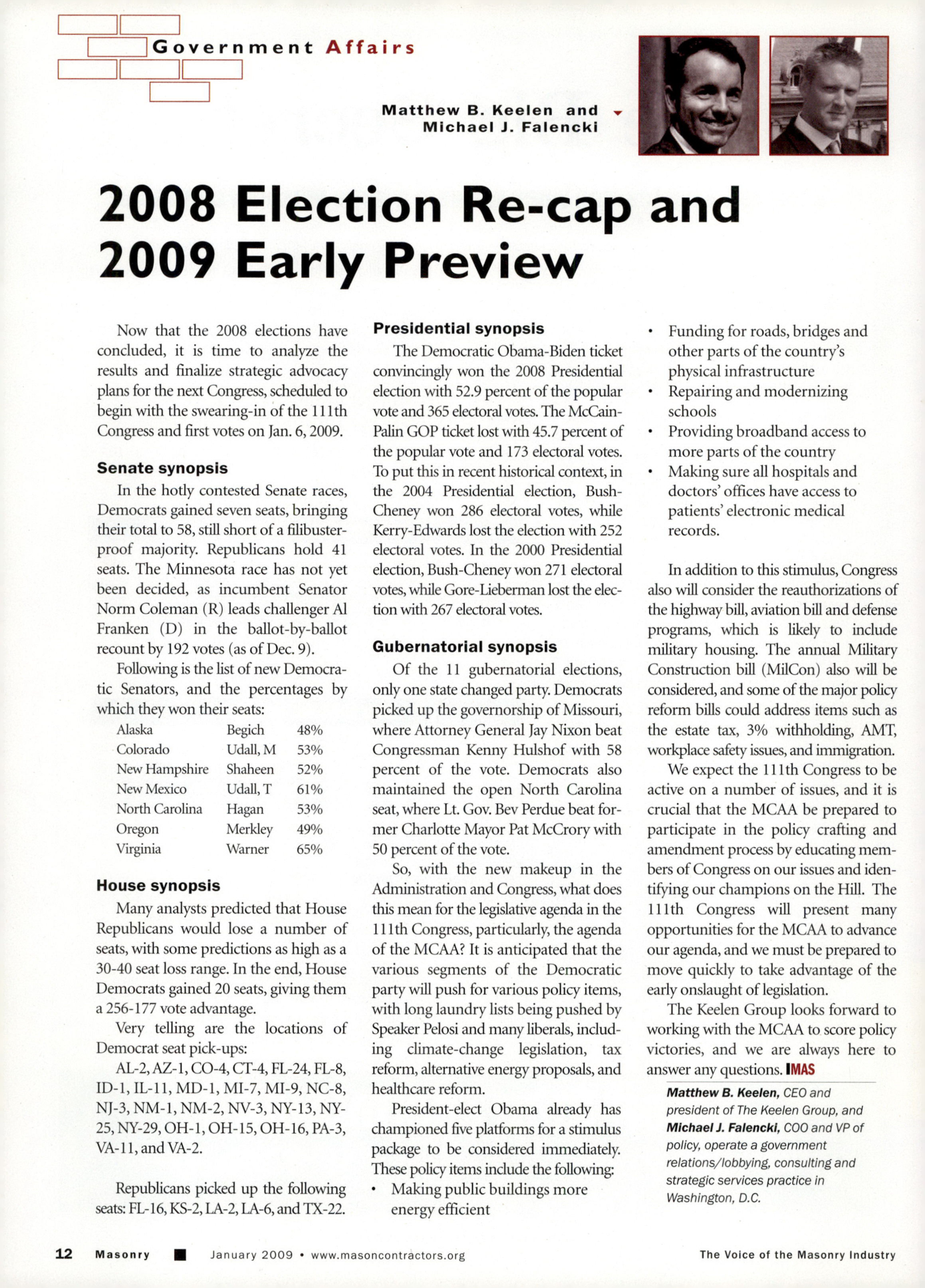 Masonry Magazine January 2009 Page. 14