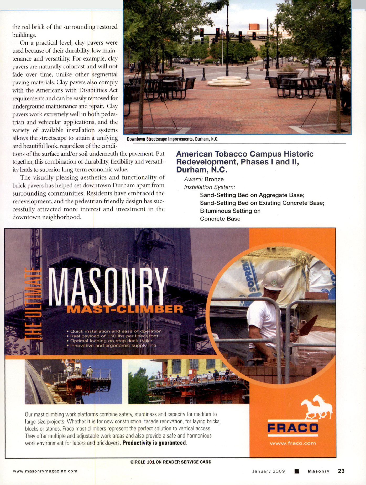 Masonry Magazine January 2009 Page. 25