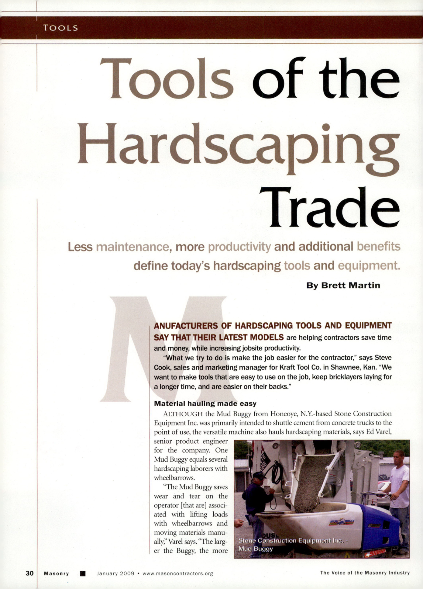 Masonry Magazine January 2009 Page. 32