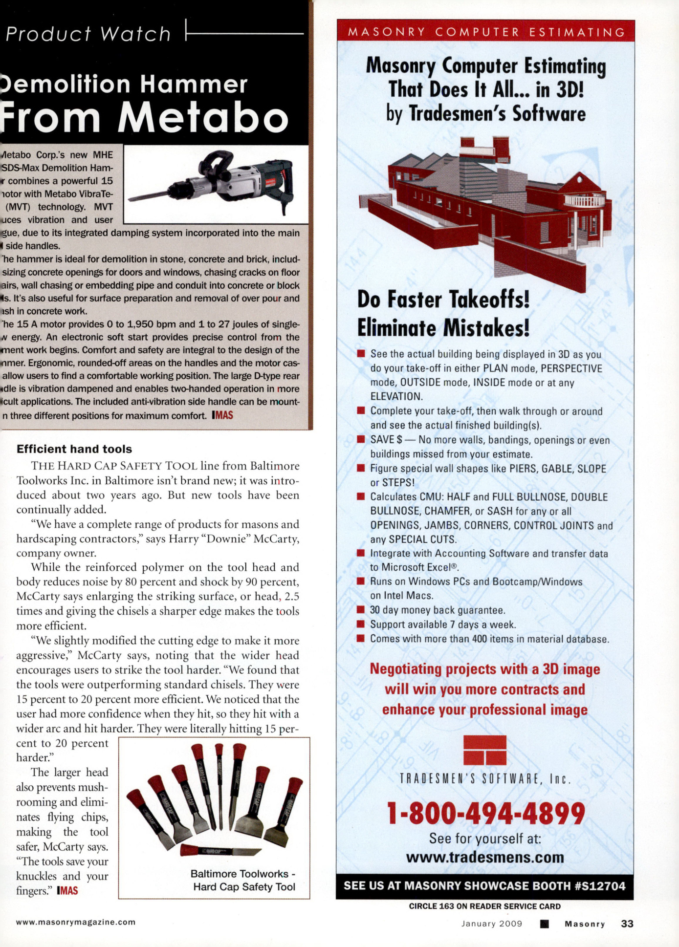 Masonry Magazine January 2009 Page. 35