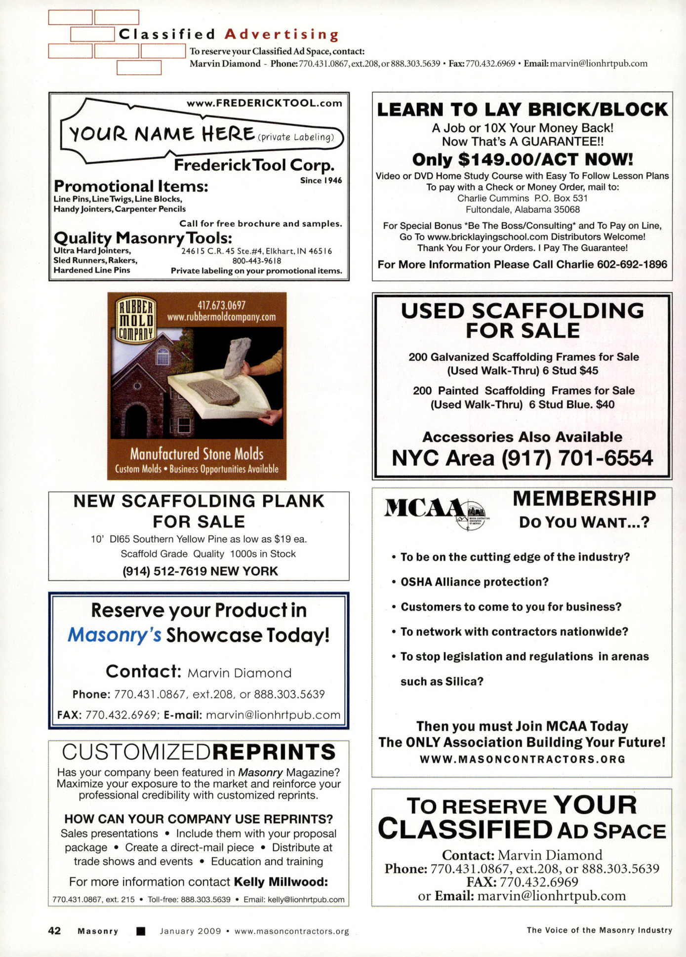 Masonry Magazine January 2009 Page. 44