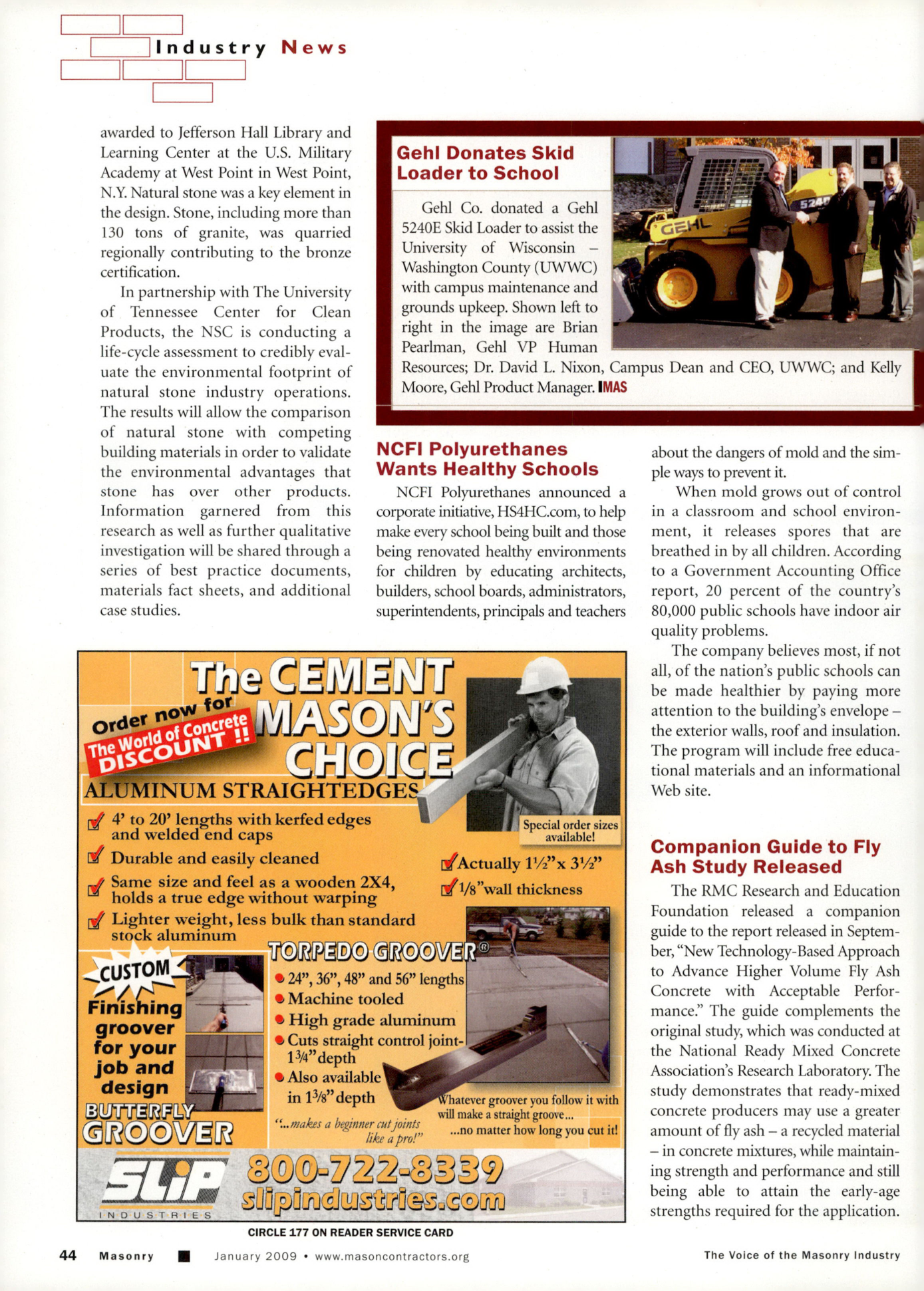 Masonry Magazine January 2009 Page. 46
