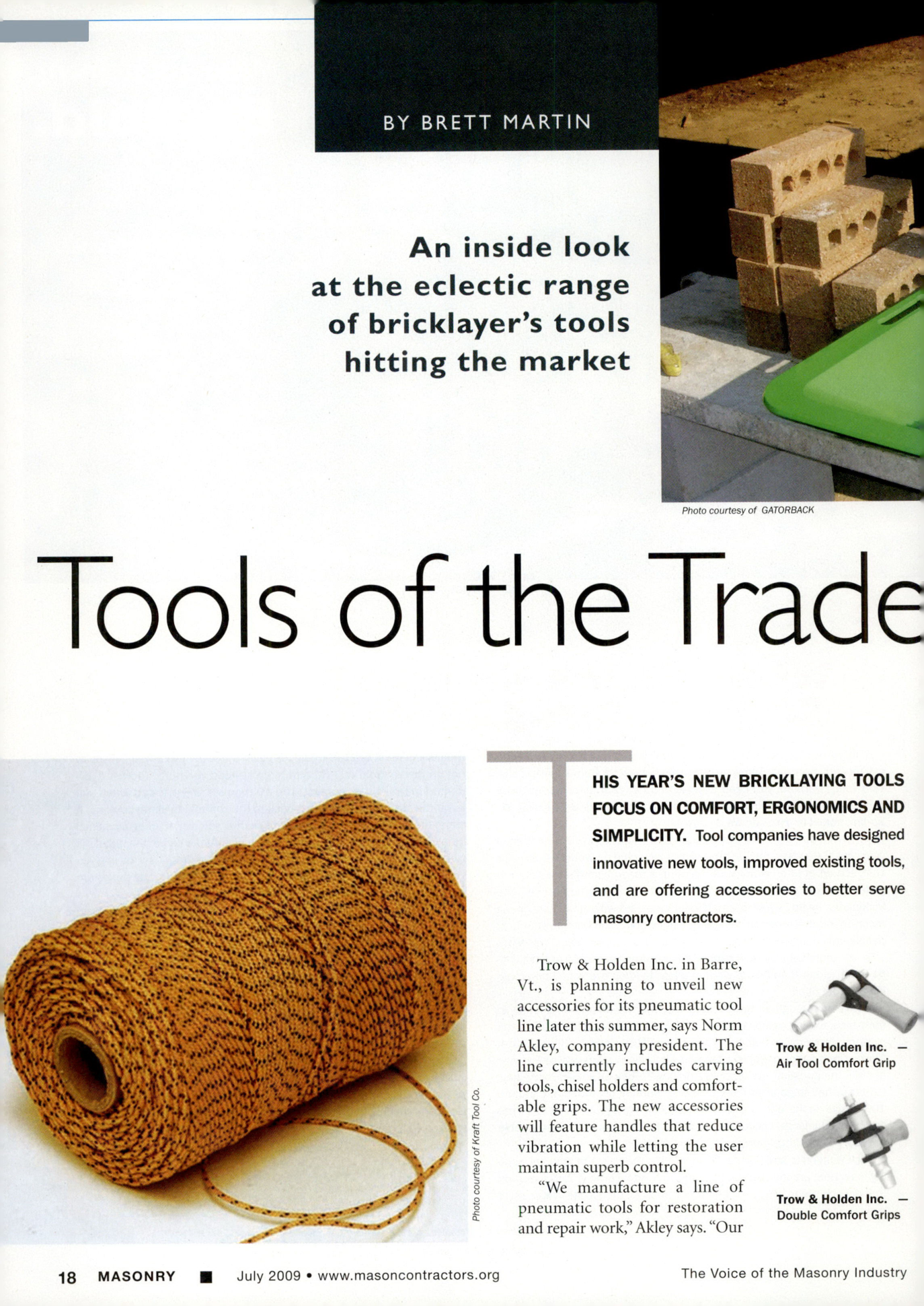 Masonry Magazine July 2009 Page. 20