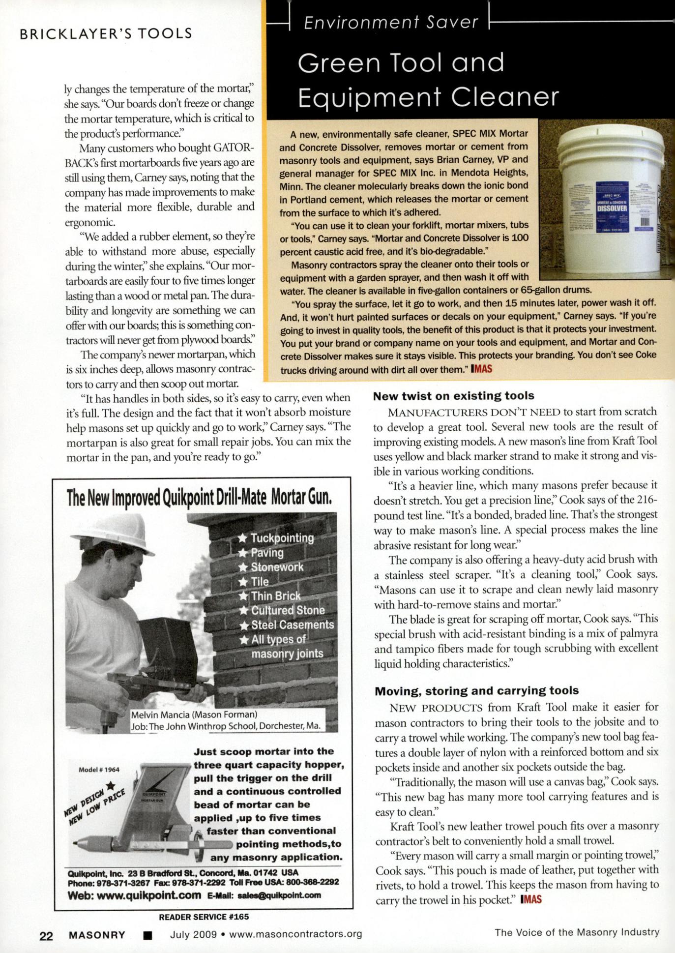 Masonry Magazine July 2009 Page. 24