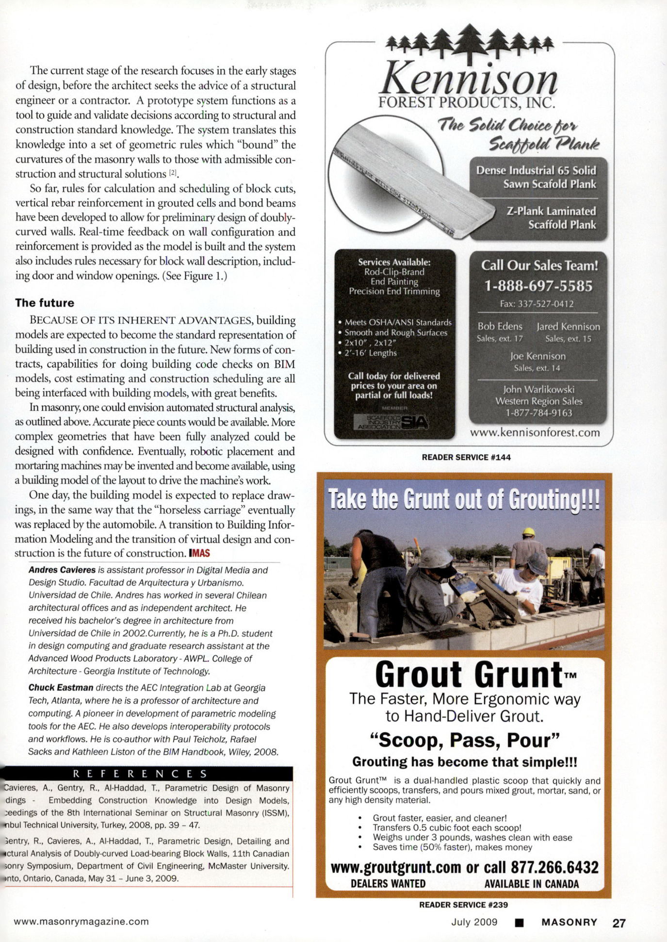 Masonry Magazine July 2009 Page. 29