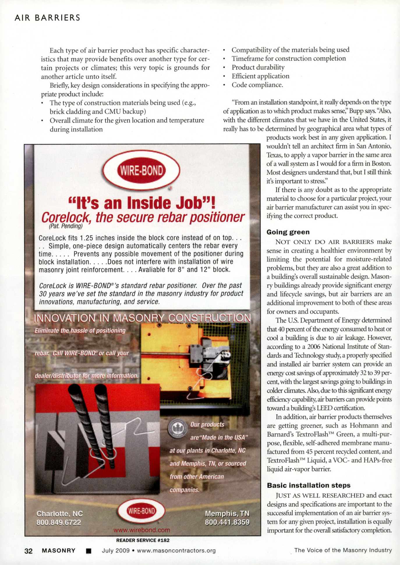 Masonry Magazine July 2009 Page. 34