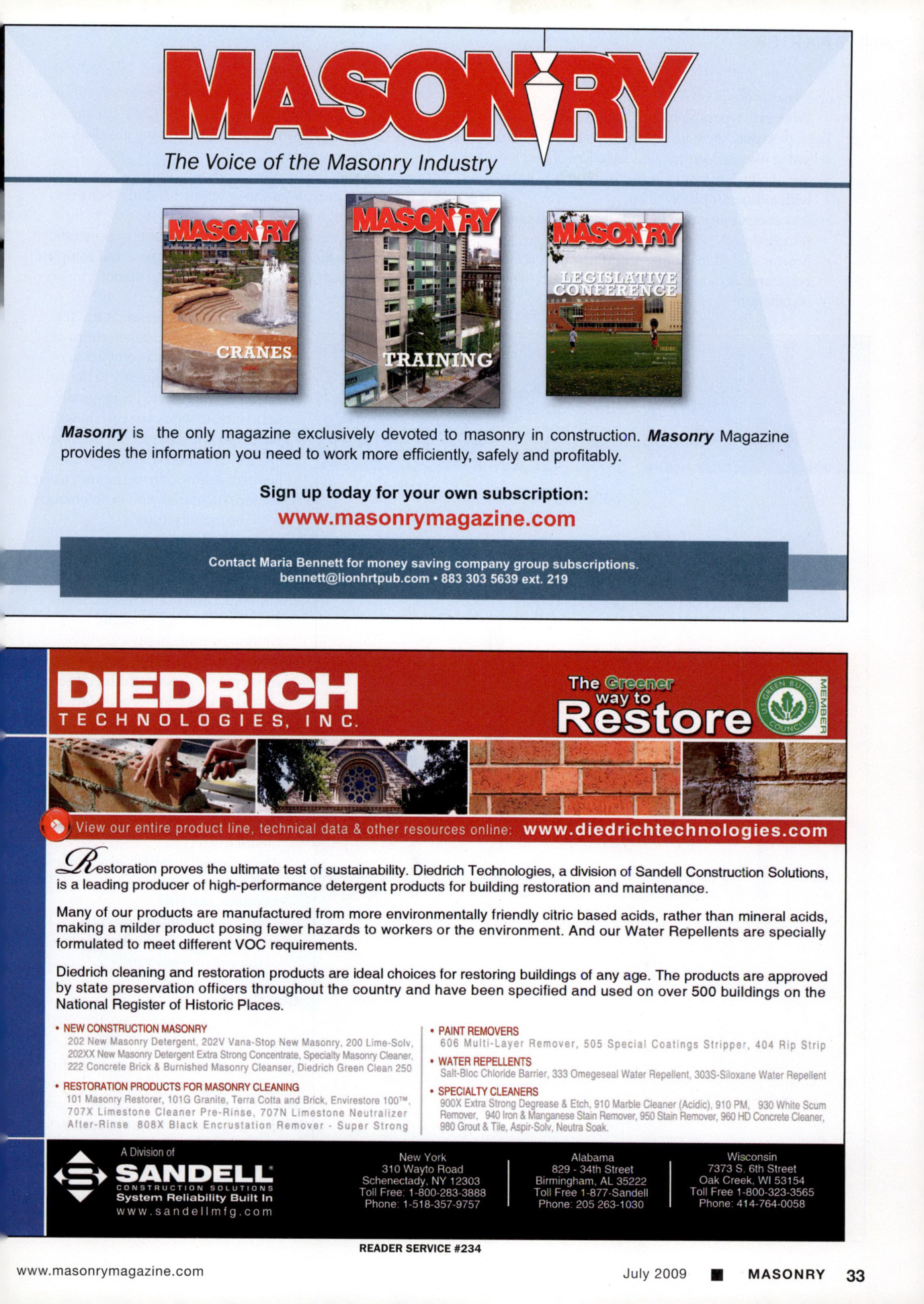 Masonry Magazine July 2009 Page. 35