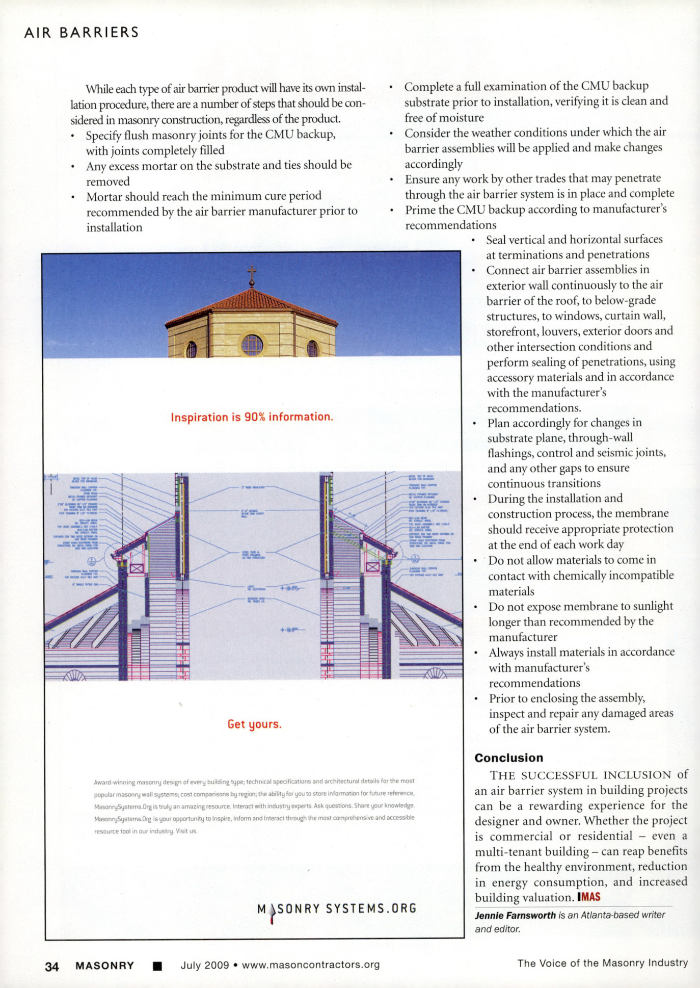Masonry Magazine July 2009 Page. 36