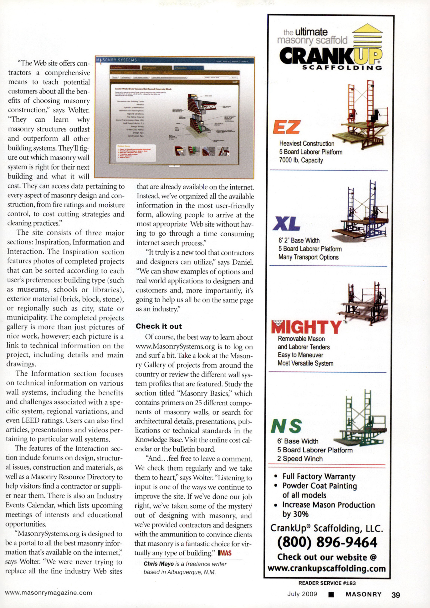 Masonry Magazine July 2009 Page. 41
