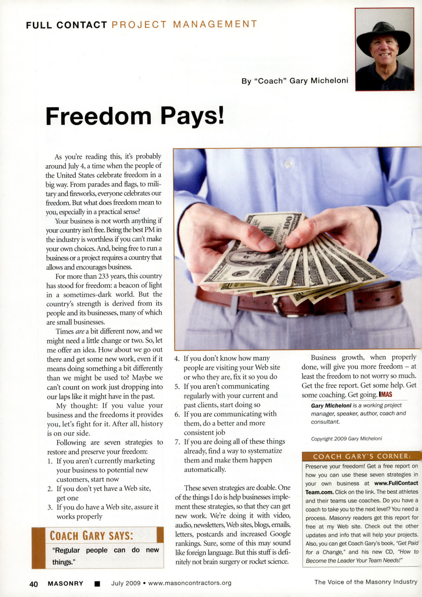 Masonry Magazine July 2009 Page. 42