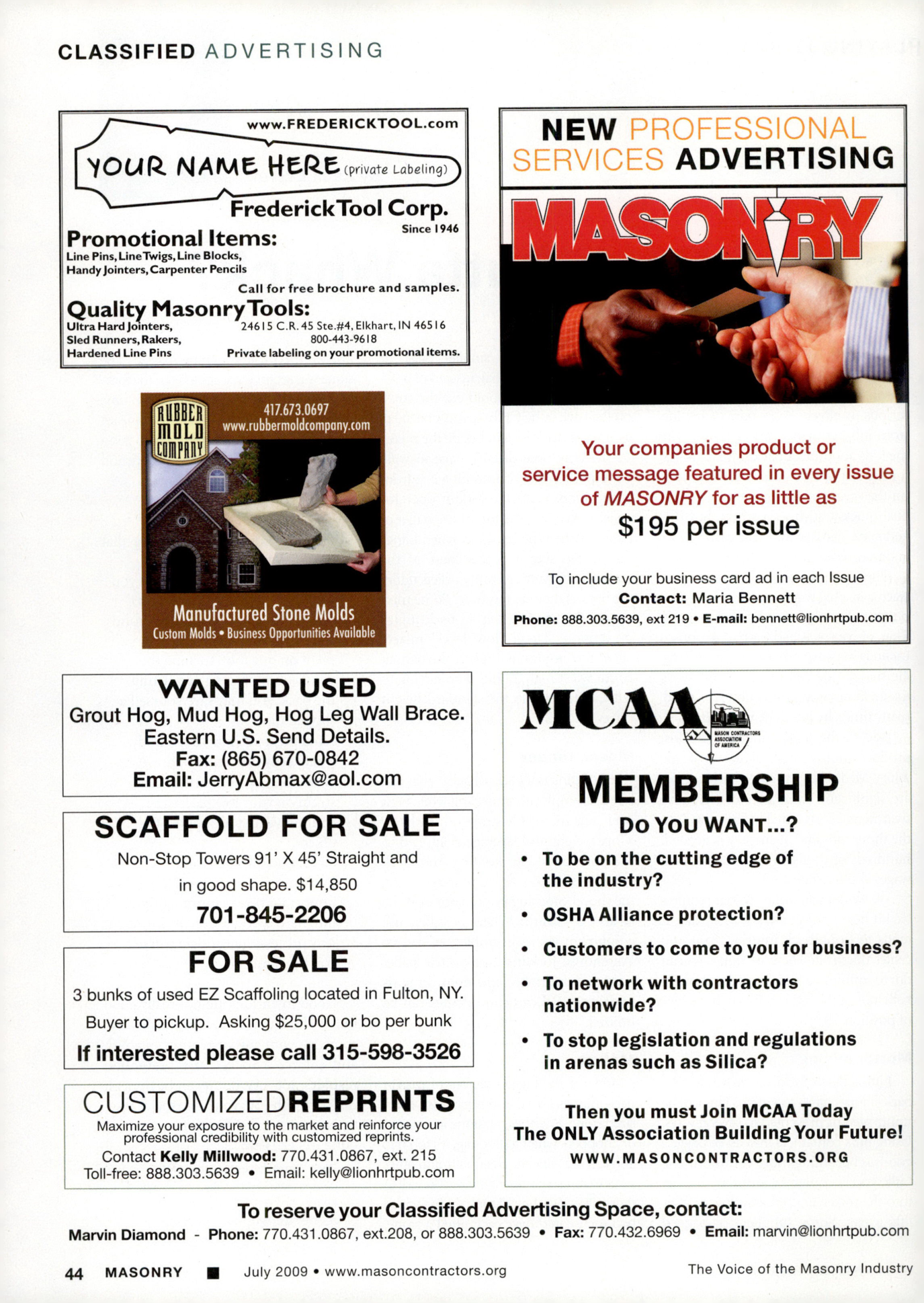 Masonry Magazine July 2009 Page. 46