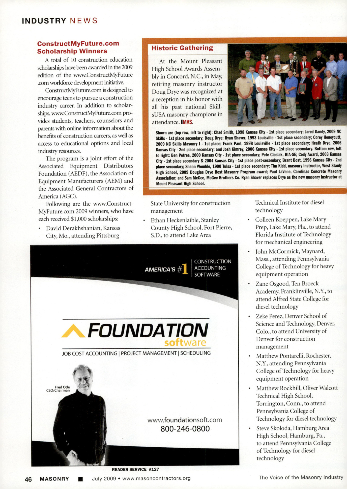 Masonry Magazine July 2009 Page. 48