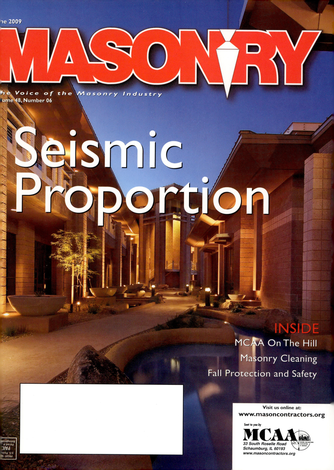 Masonry Magazine June 2009 Page. 1