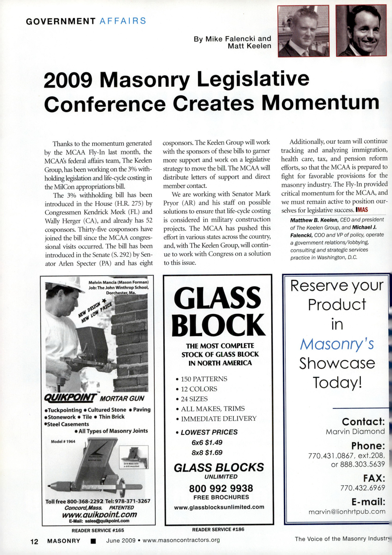 Masonry Magazine June 2009 Page. 14