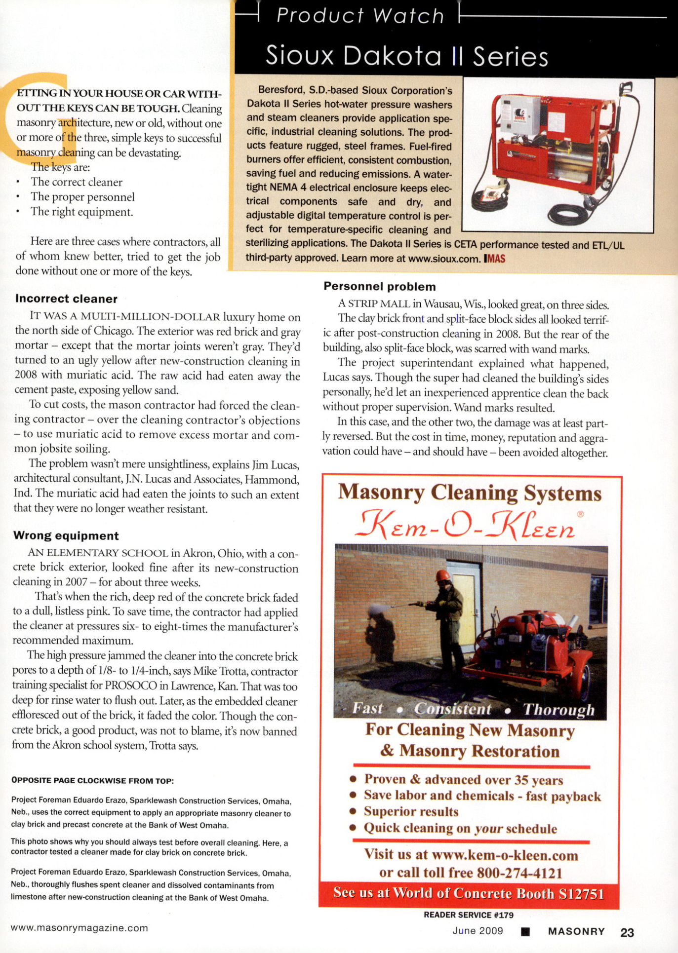 Masonry Magazine June 2009 Page. 25