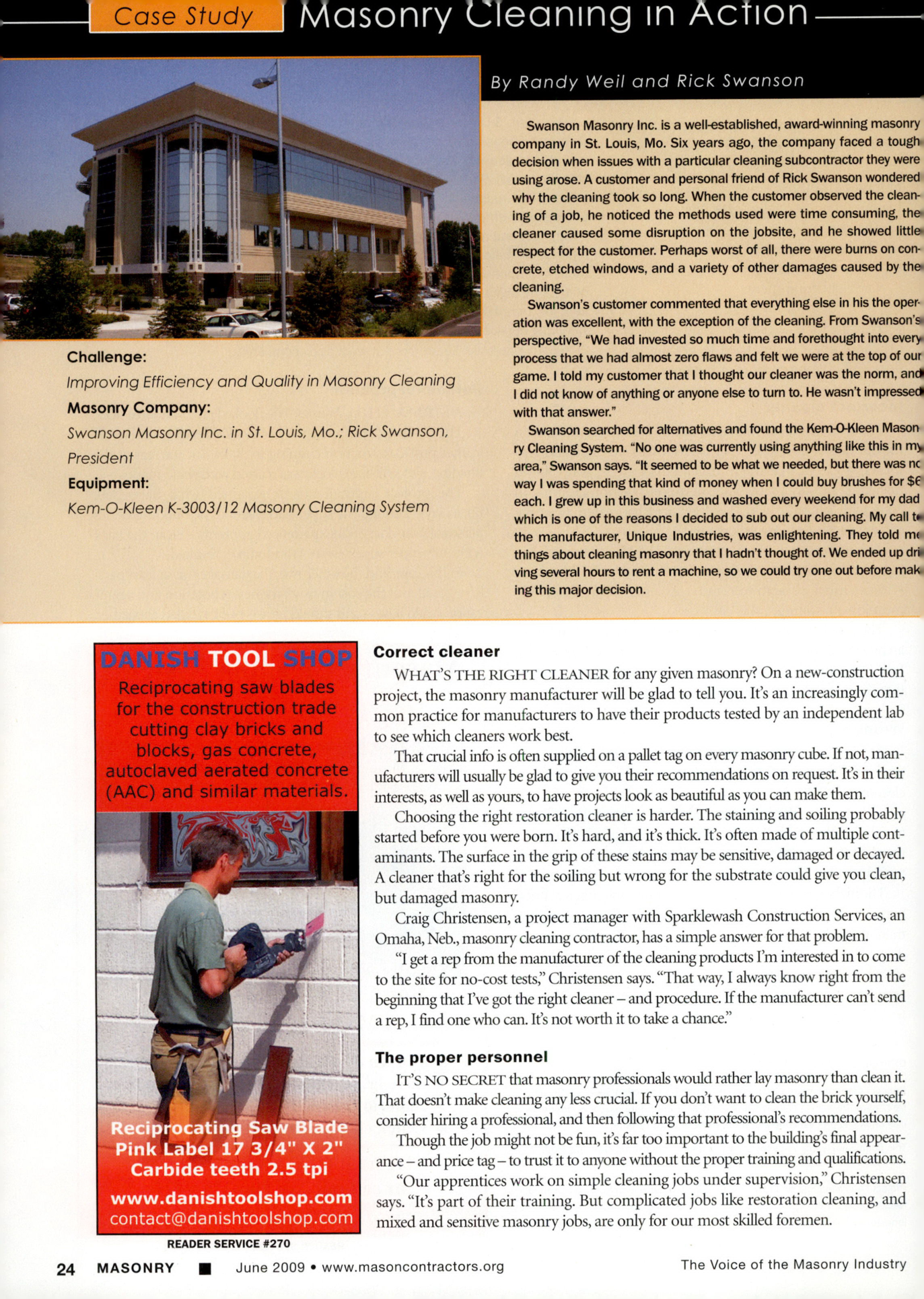 Masonry Magazine June 2009 Page. 26