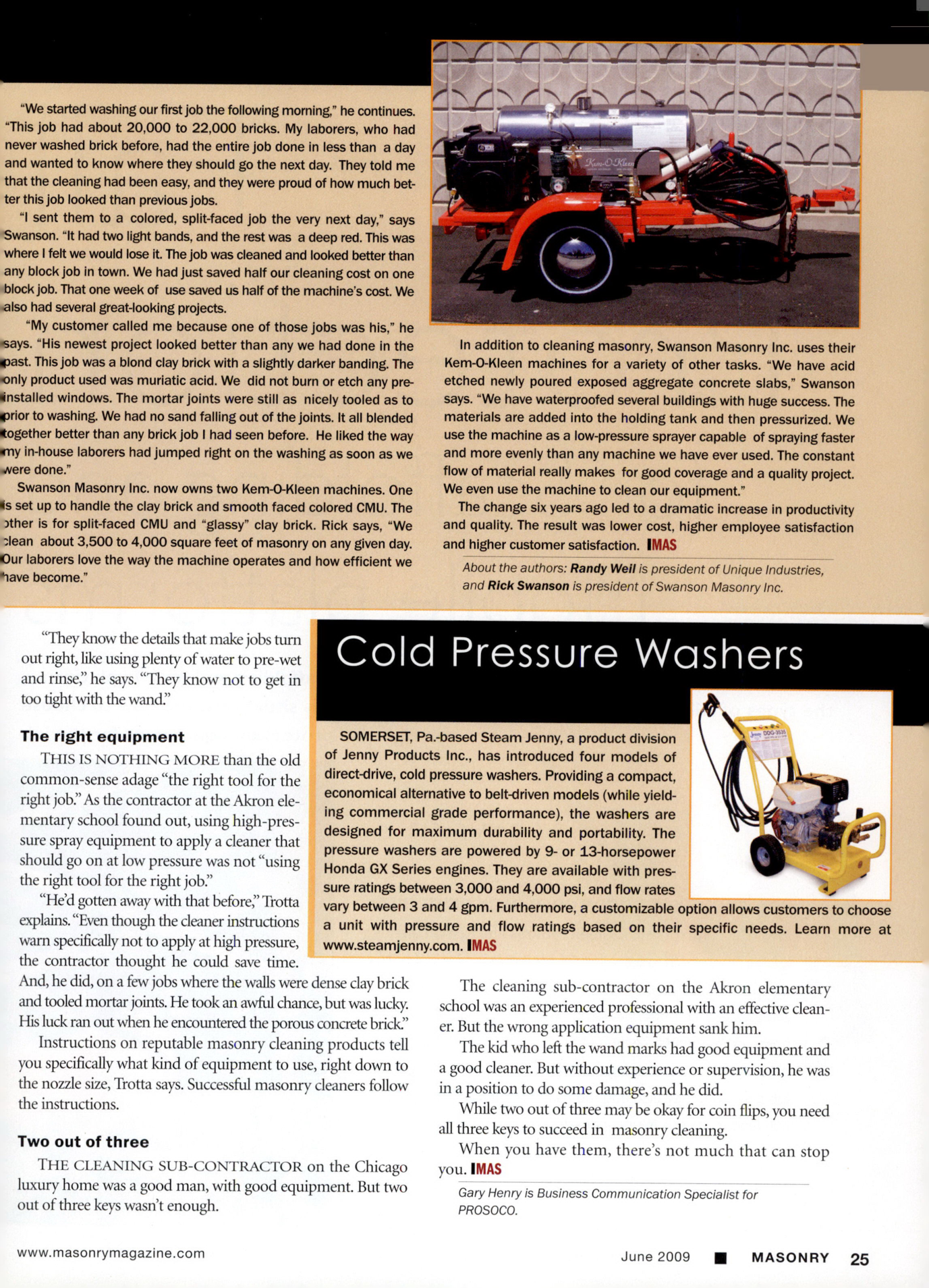 Masonry Magazine June 2009 Page. 27
